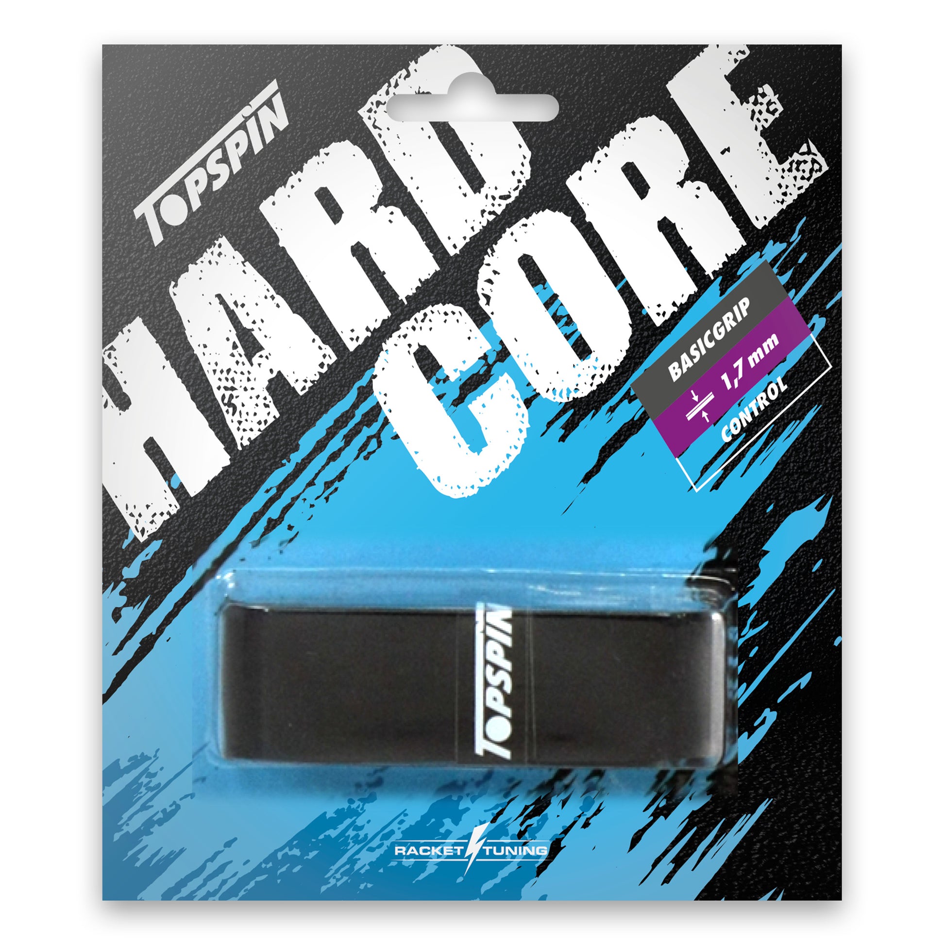 Topspin Hardcore Basic Grip 1er Pack-schwarz