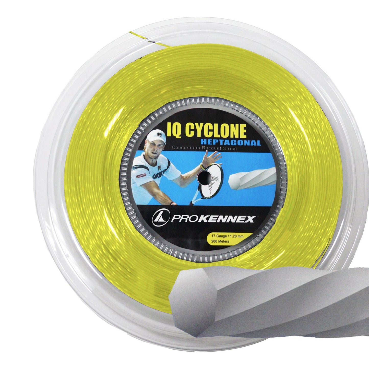 PROKENNEX IQ Cyclone String Reel 200m-Yellow