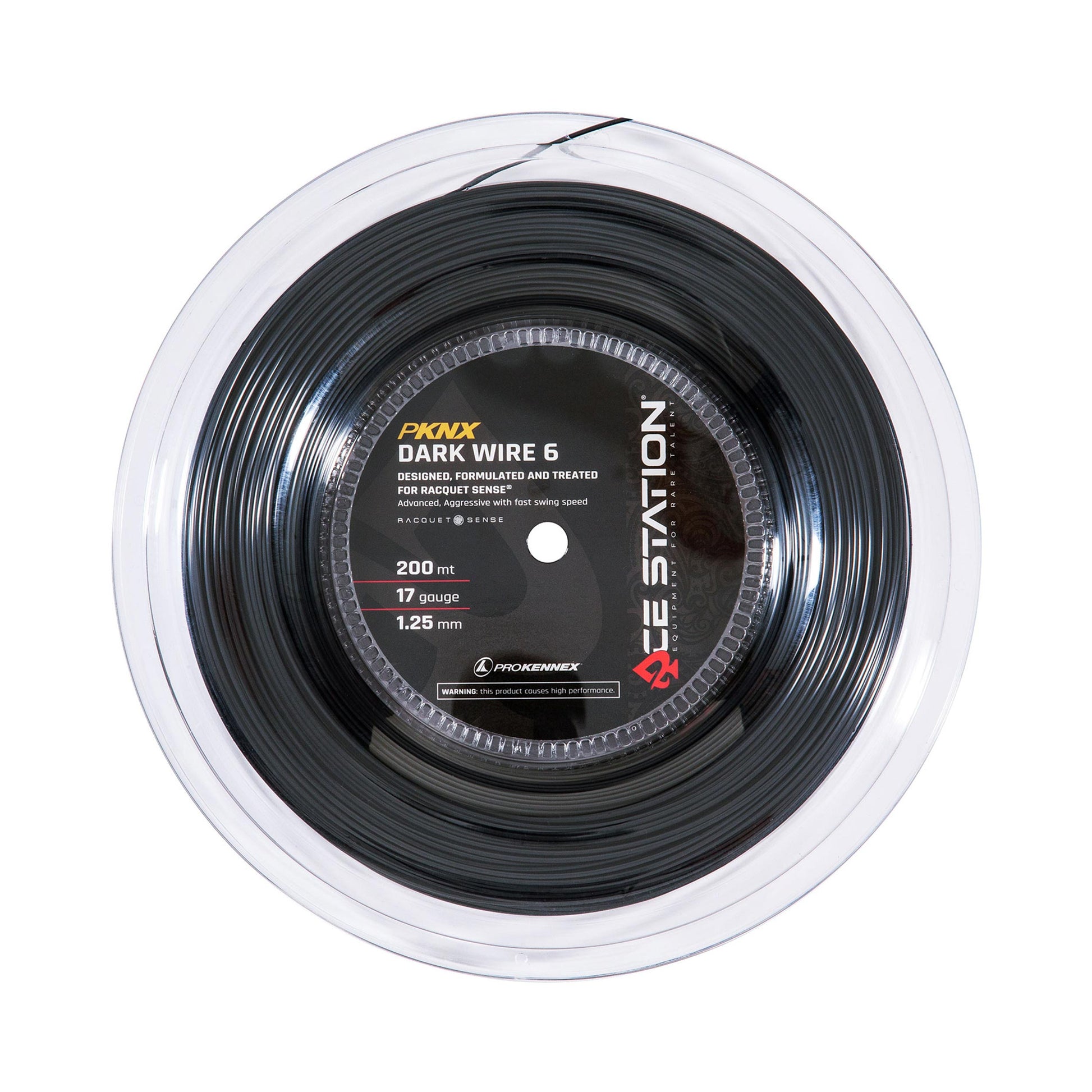 PROKENNEX Dark Wire 6 Saitenrolle 200m-Schwarz