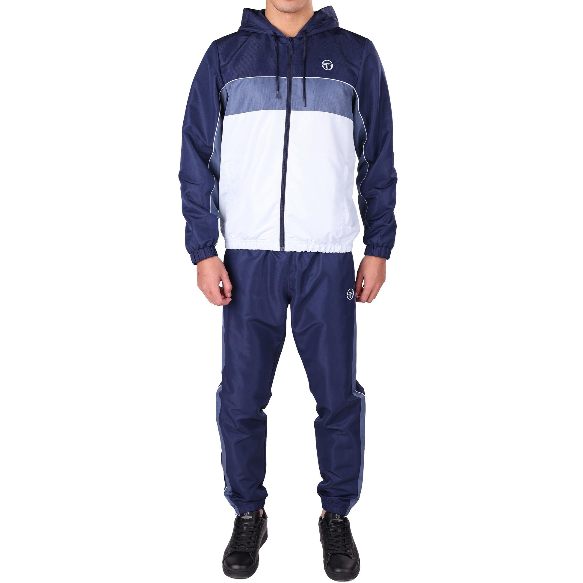 Sergio Tacchini Quarzo Trainingsanzug Herren - dunkelblau, hellblau