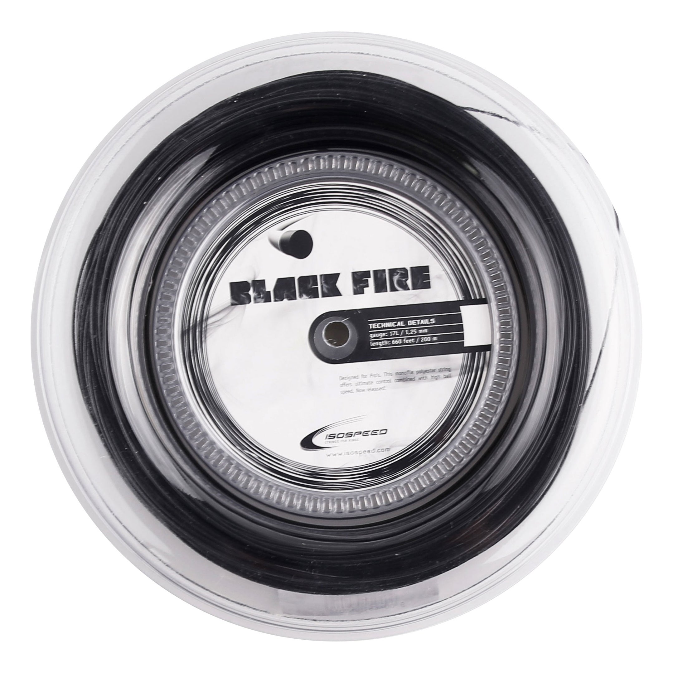 Isospeed Black Fire Saitenrolle 200m-Schwarz
