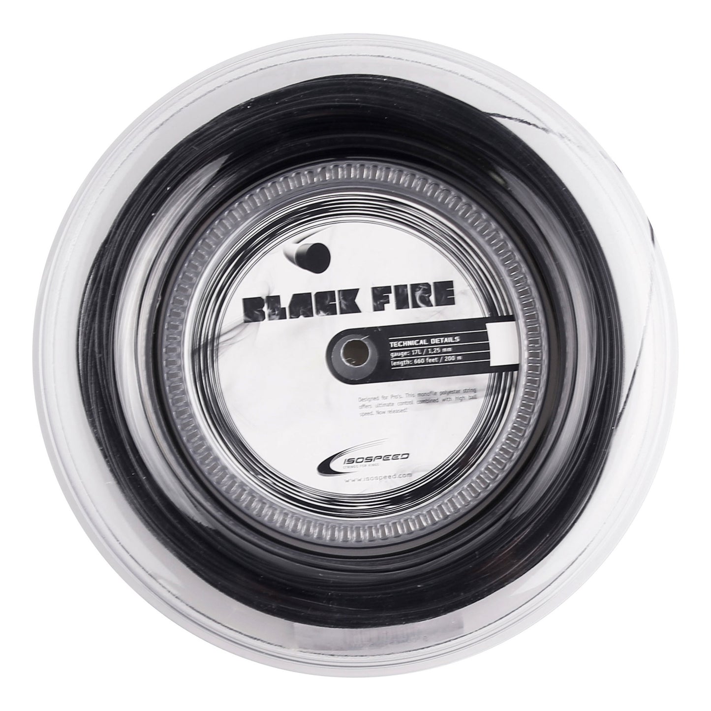 Isospeed Black Fire String Reel 200m-Black