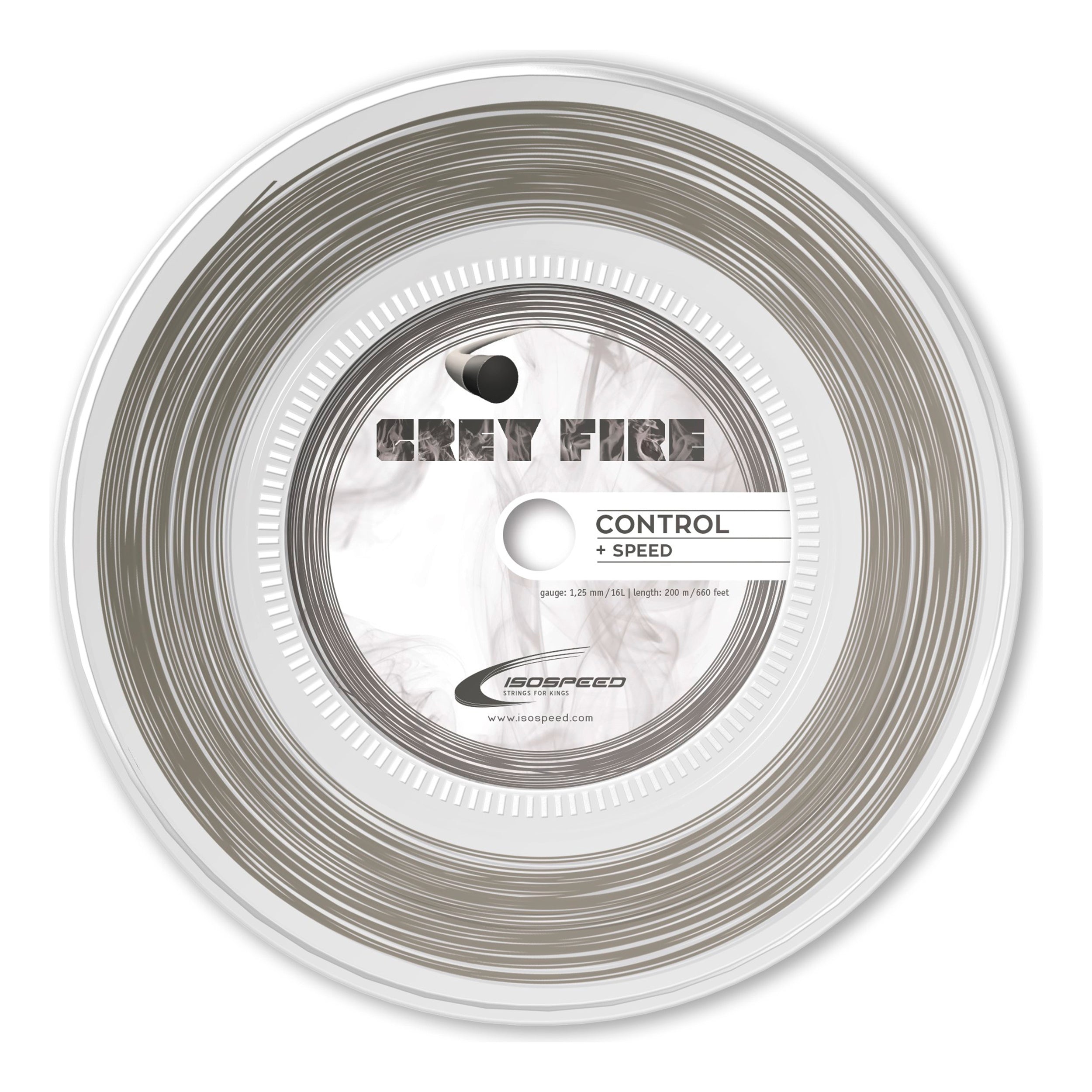 Isospeed Grey Fire String Reel 200m-Grey