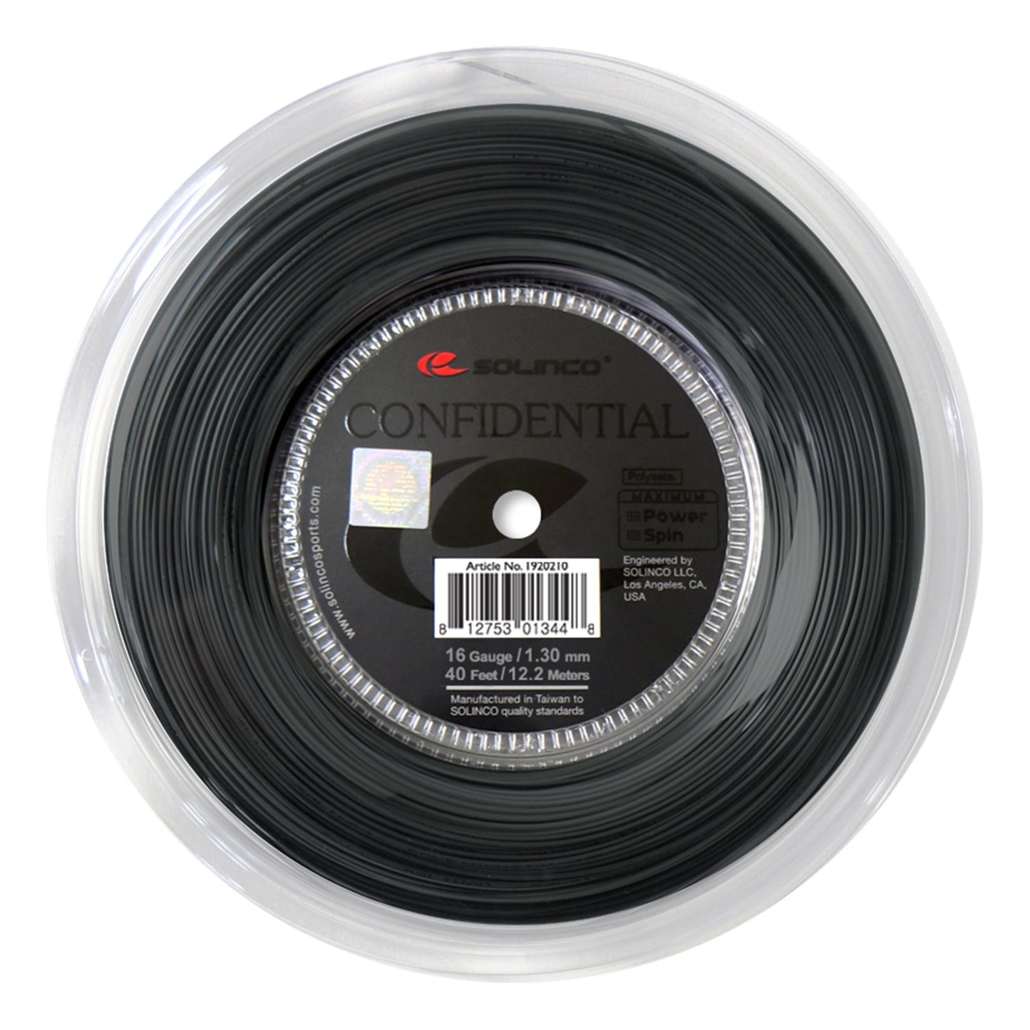 Solinco Confidential String Reel 200m-Black