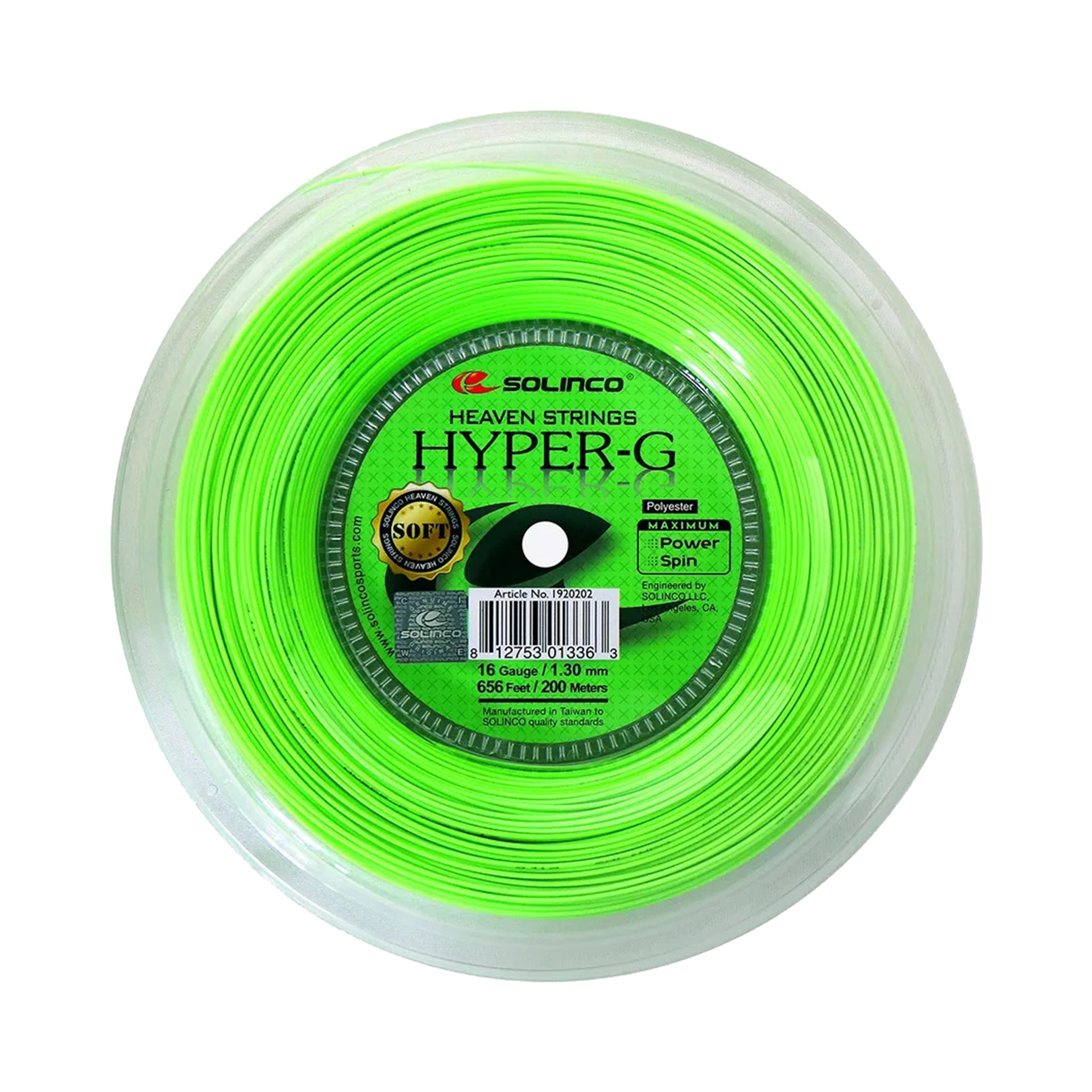 Solinco Hyper-G Soft String Reel 200m-Green
