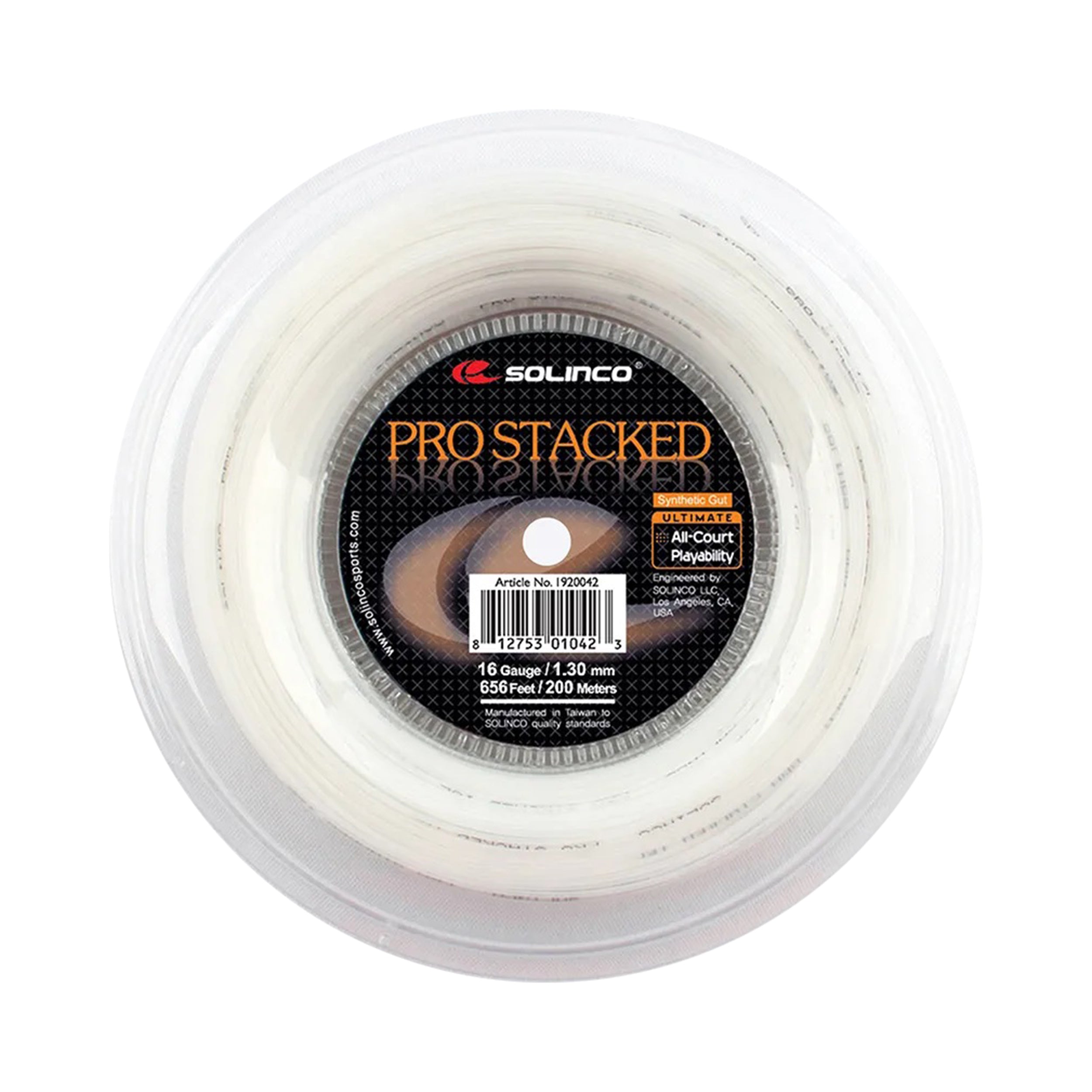 Solinco Pro-Stacked String Reel 200m-White