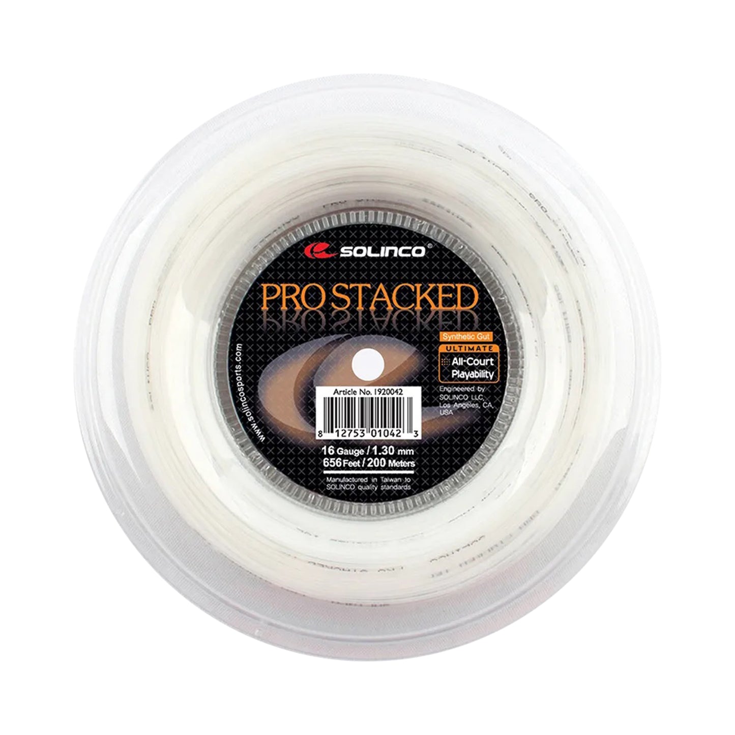 Solinco Pro-Stacked String Reel 200m-White