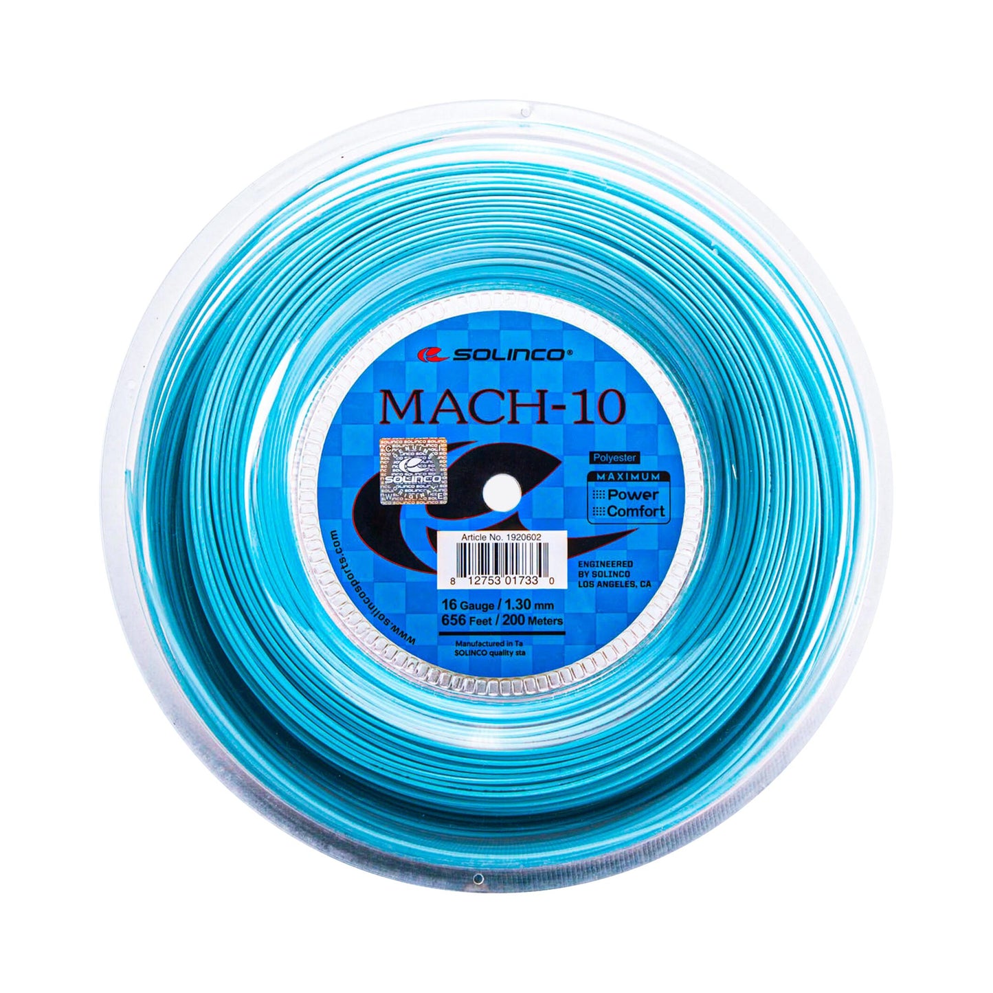 Solinco Mach 10 String Reel 200m-Blue