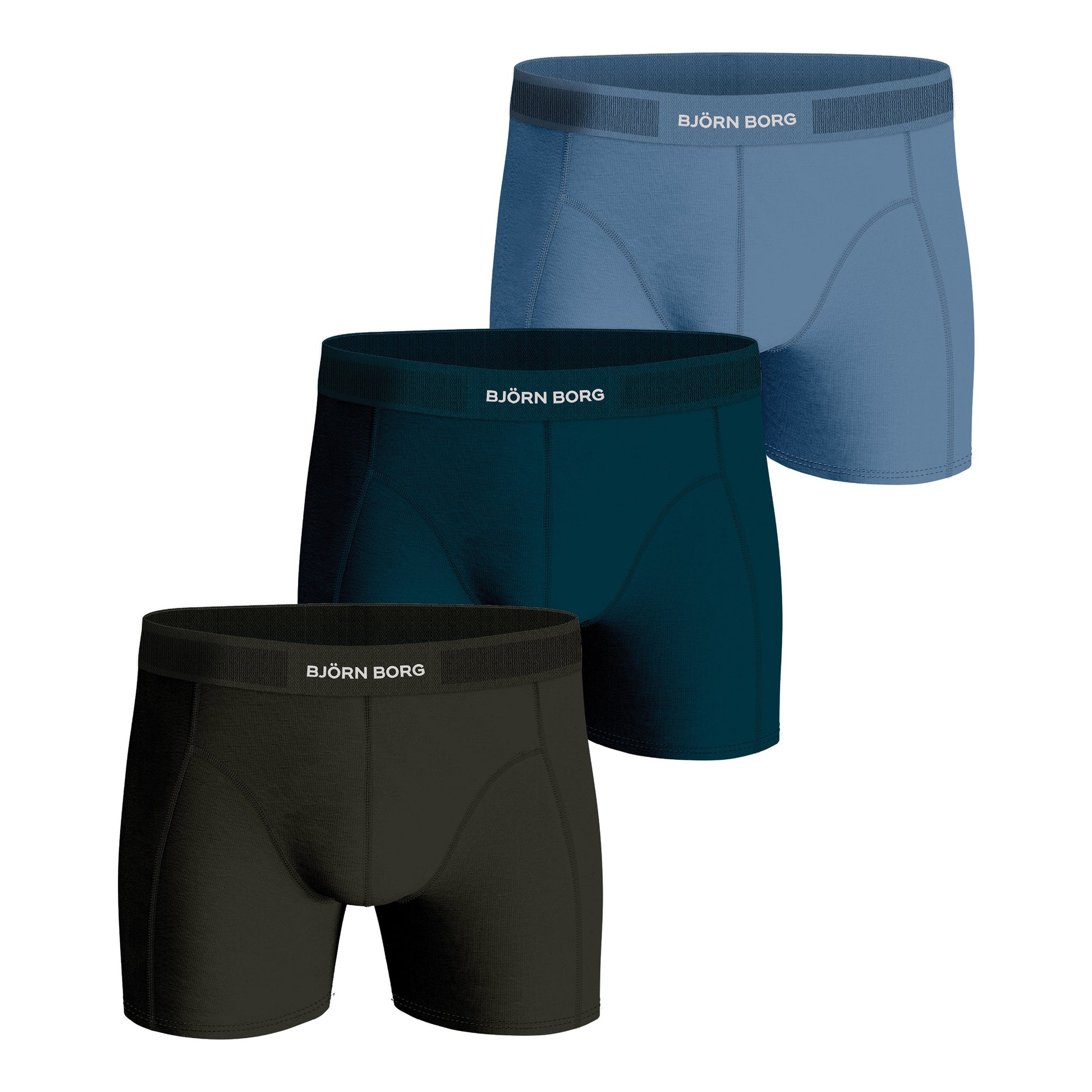 Björn Borg Premium Cotton Stretch Boxer shorts 3 Pack Men - multicoloured,
