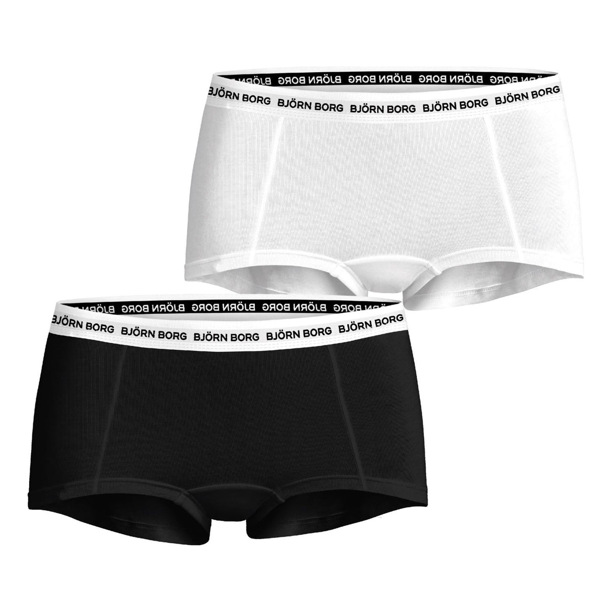 Björn Borg Core Logo Mini Shorts 2 Pack Women-Multicoloured
