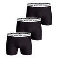 Cotton Stretch Boxer Short 3er Pack Herren - schwarz, weiß