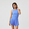 Ace Pocket Ribbed Tank Top Women - blue