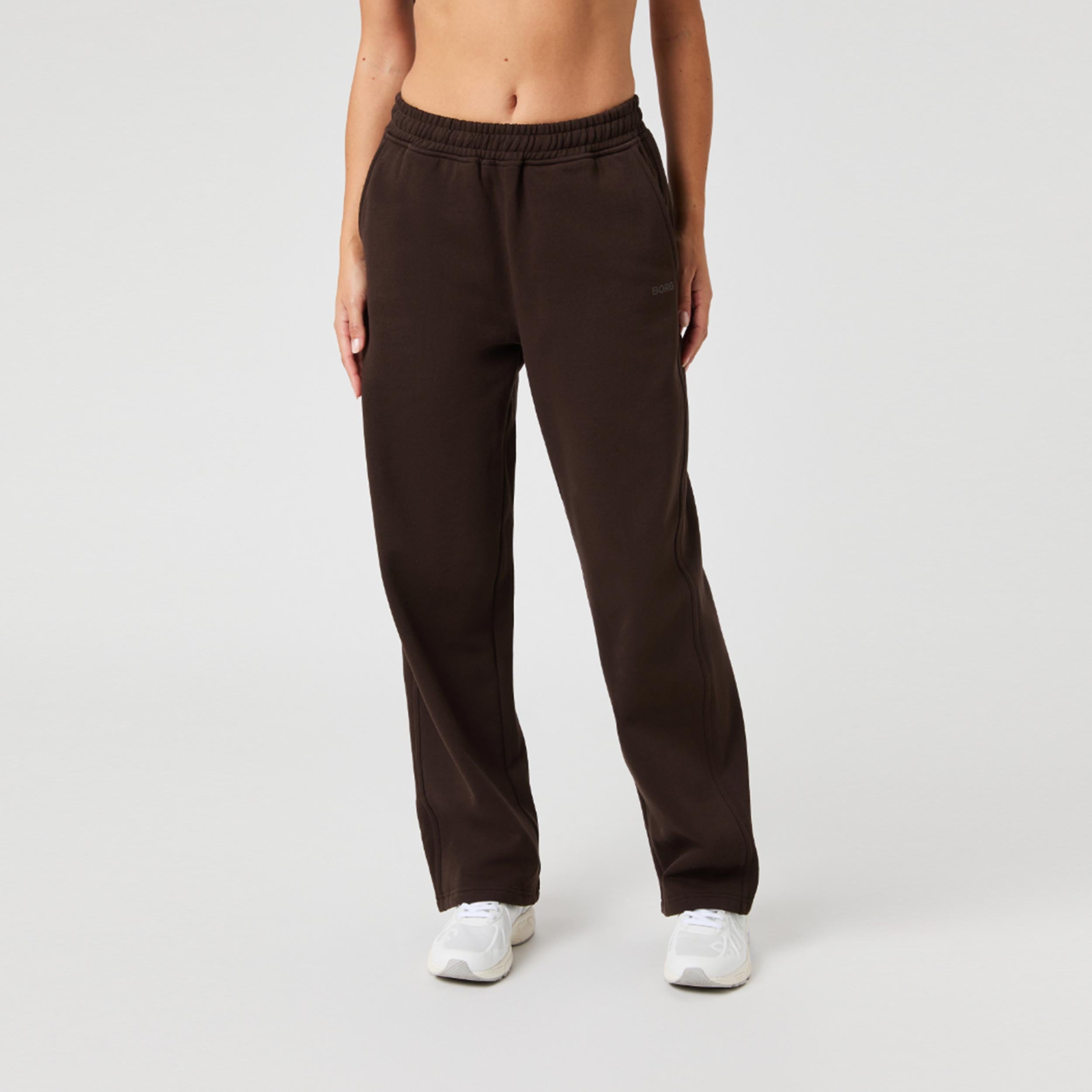 Björn Borg Studio Oversized Straight Training Pants Women-Brown