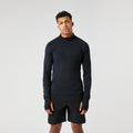 Midlayer Half Zip Long sleeve Men - black