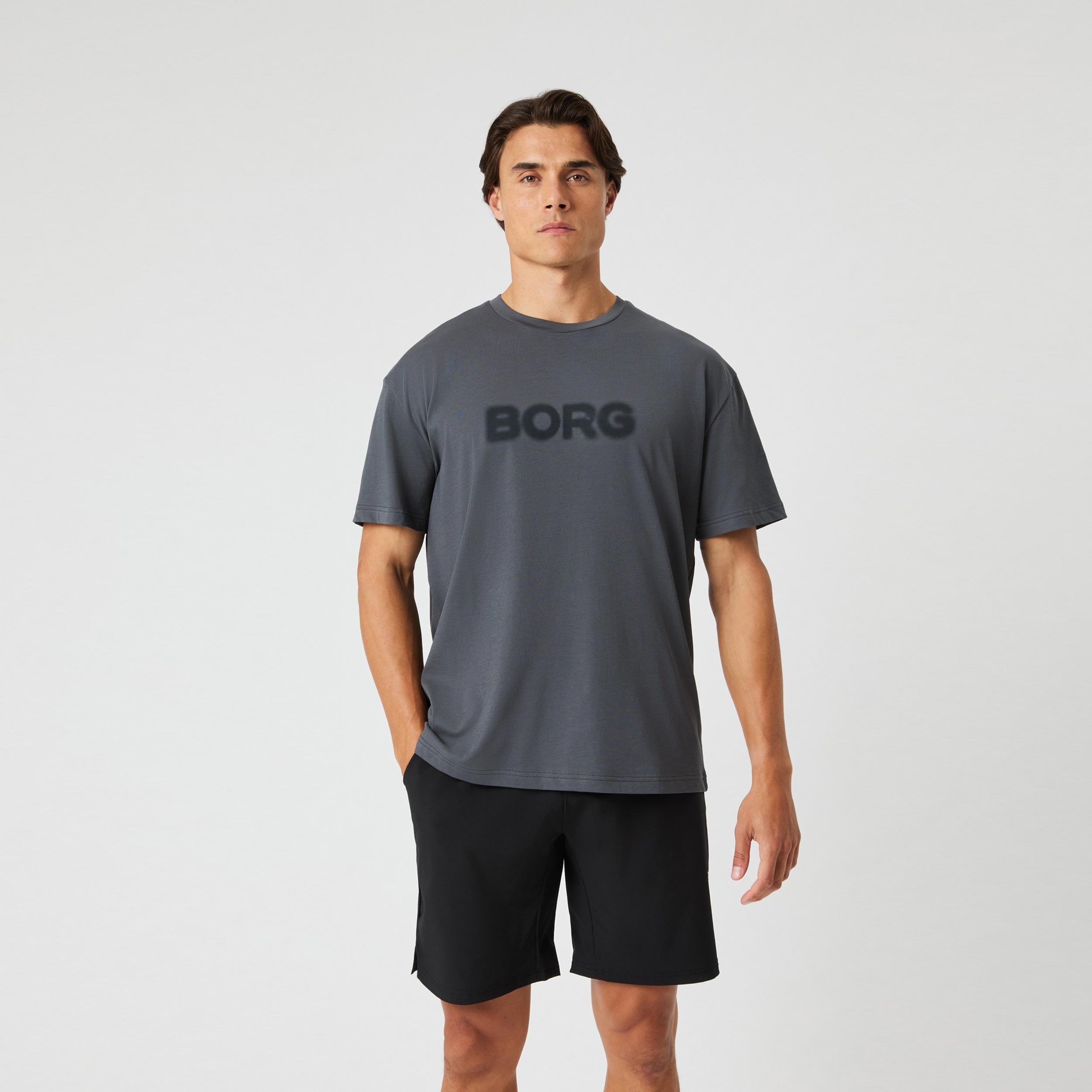 Björn Borg Borg Gym Oversized T-Shirt Men-Dark Grey