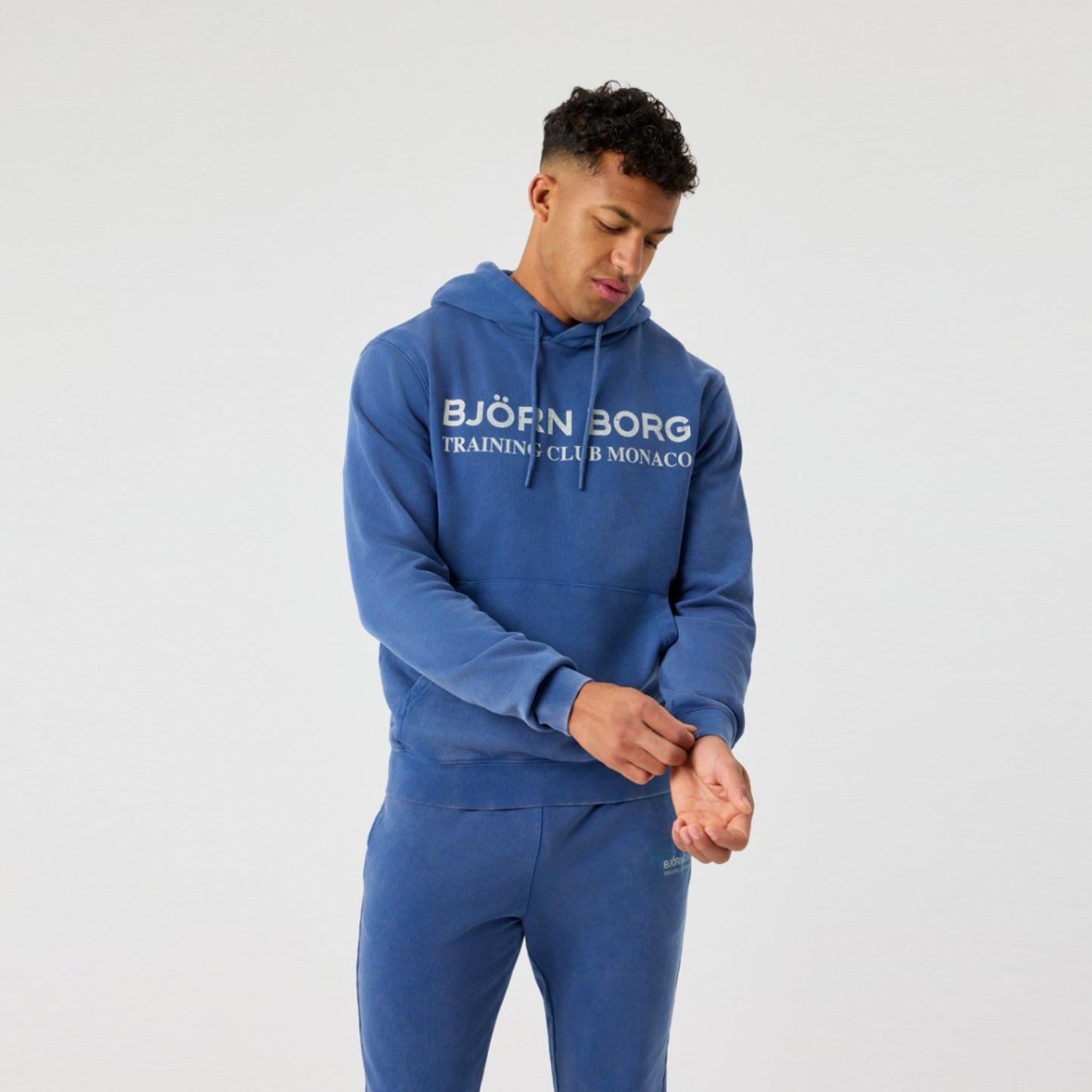 Björn Borg Classic Print Hoody Men-blue