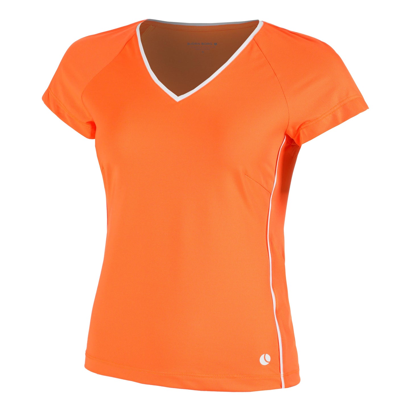 Björn Borg Ace V-Neck T-Shirt Damen - orange