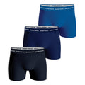 Cotton Stretch Boxer Short 3er Pack Herren - dunkelblau