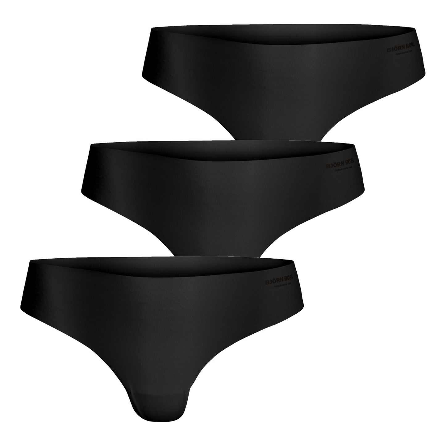 Björn Borg Invisible String 3 Pack Women-Black