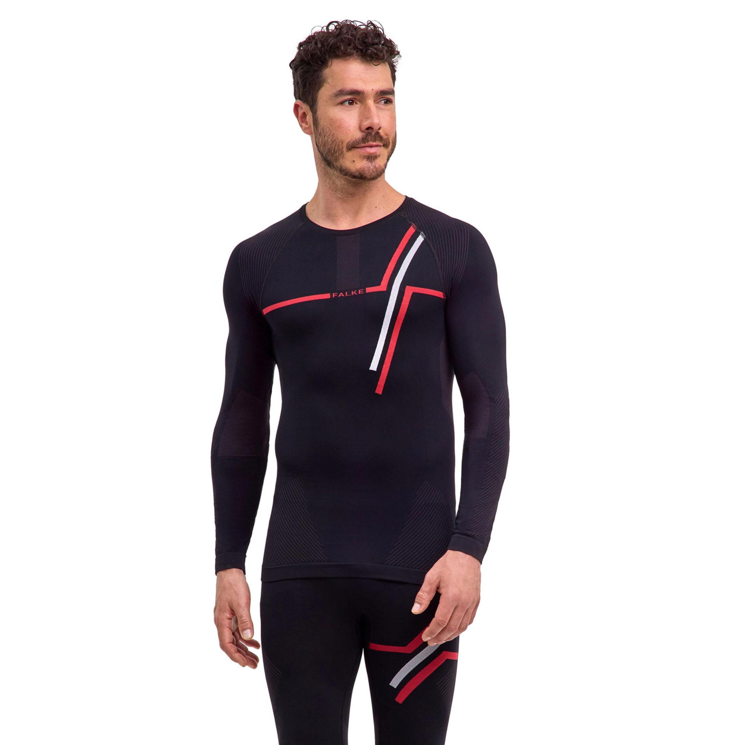 Falke Warm  130 Years Running shirt Men-black