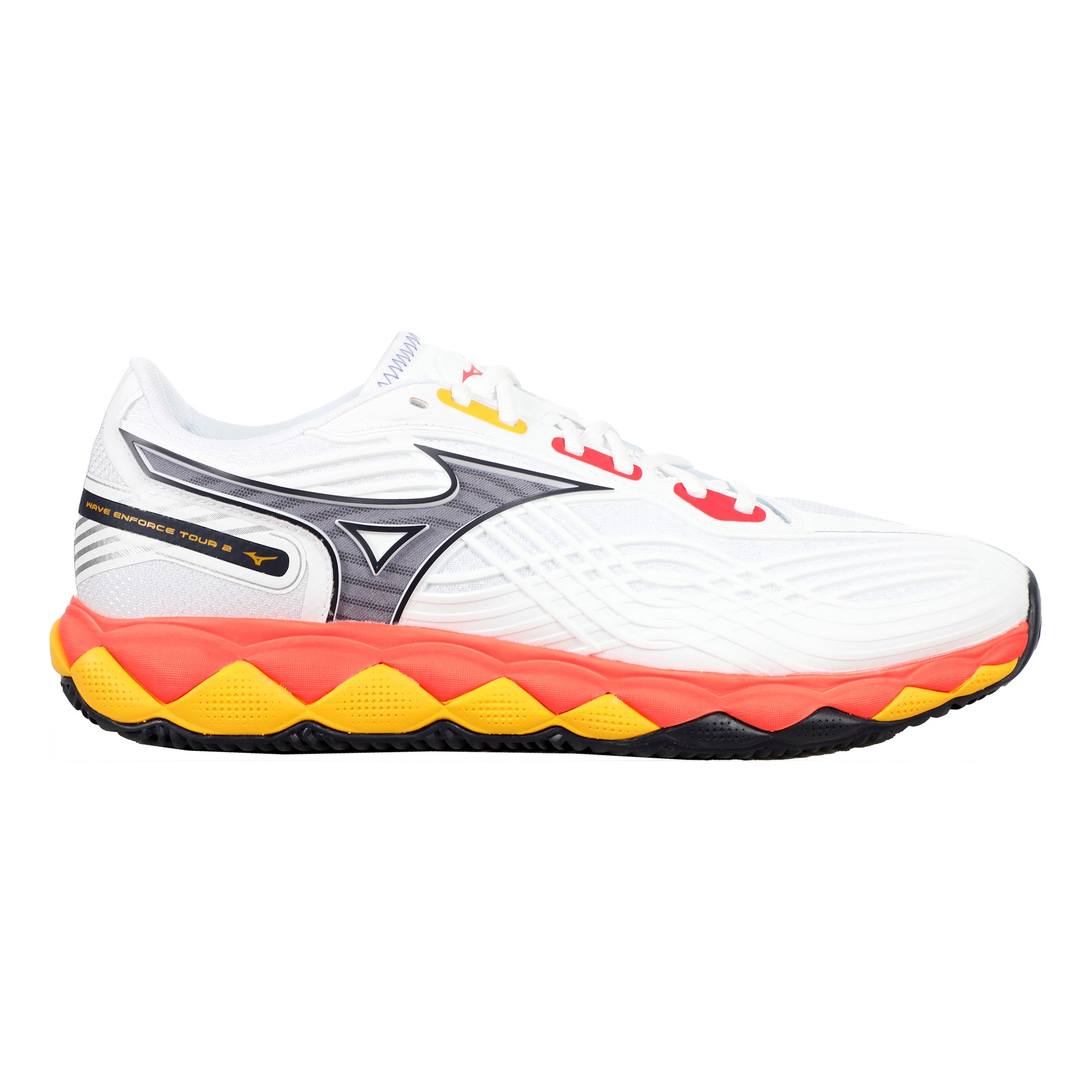 Mizuno Wave Enforce Tour 2 Sandplatzschuh Herren - weiß, orange