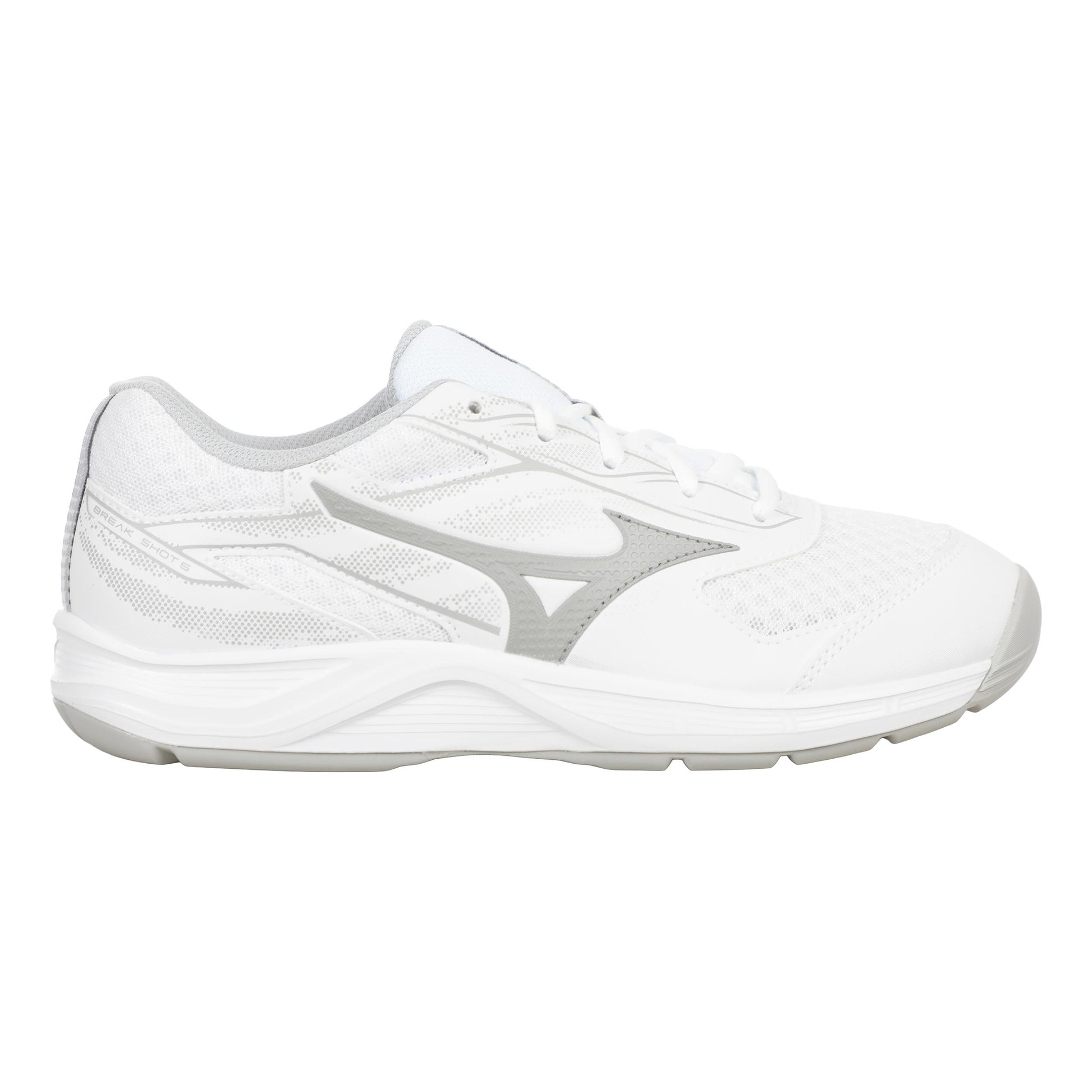 Mizuno Break Shot 5 Teppichschuh Damen-Weiß,Grau