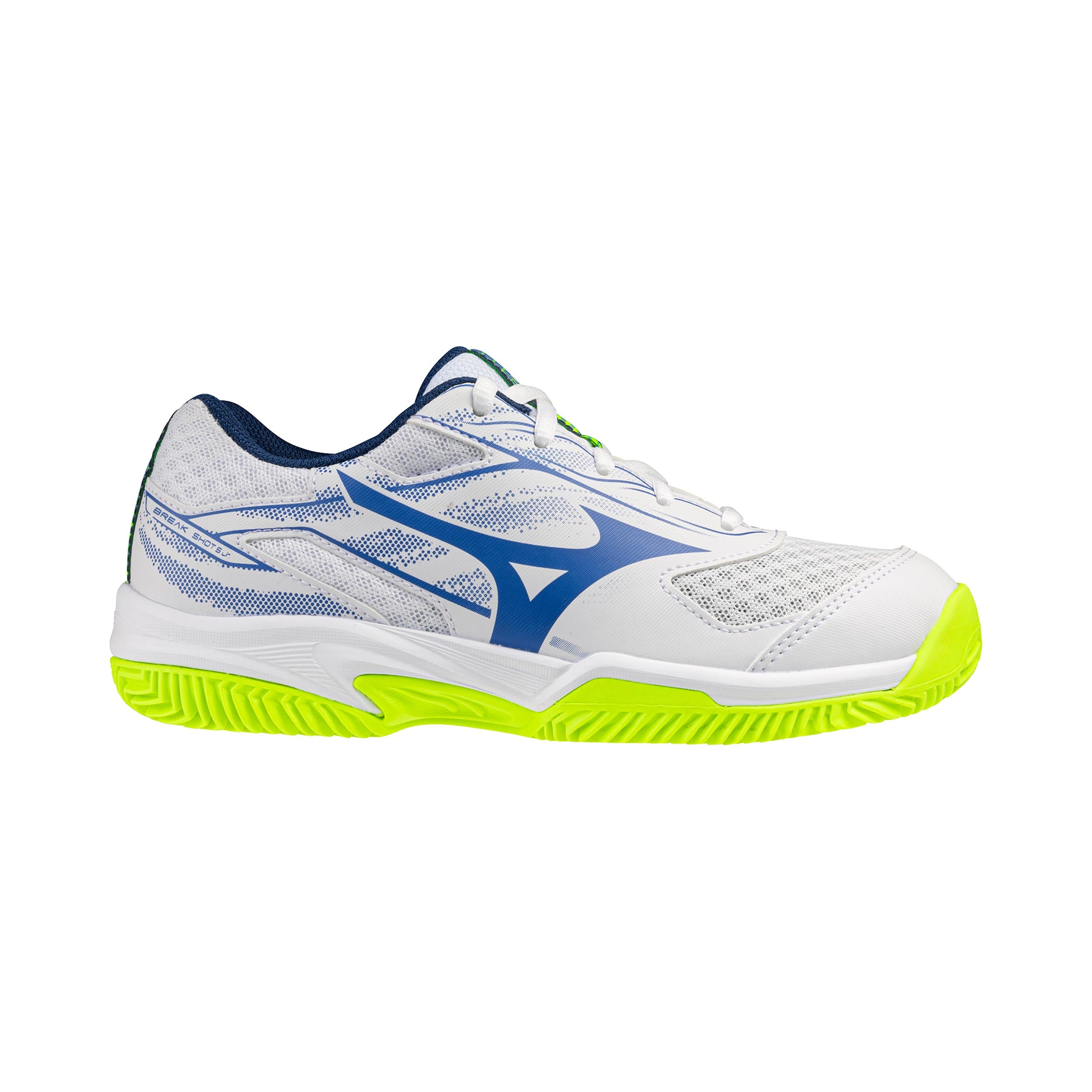 Mizuno Break Shot 5 Clay court shoe Kids - white, lime
