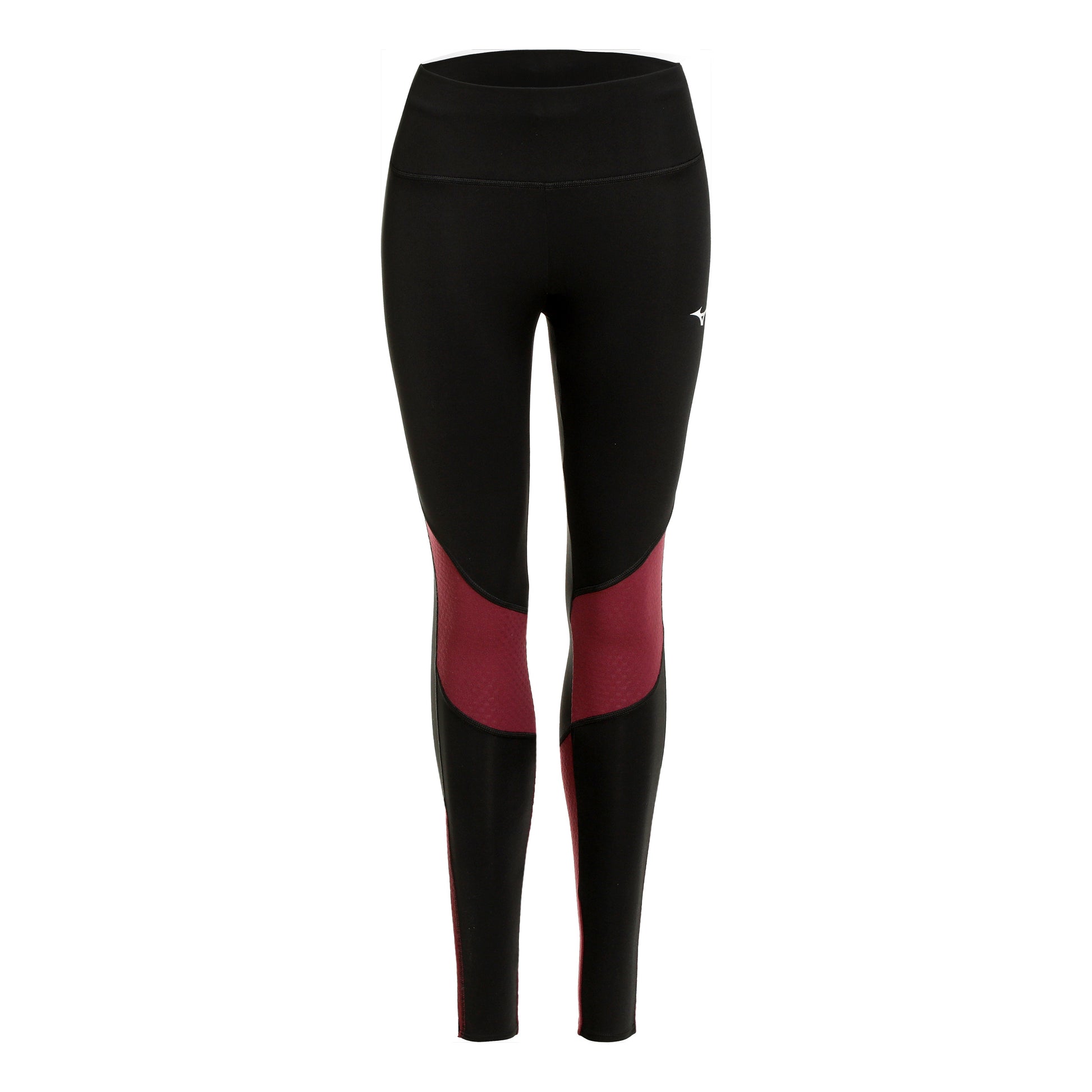Mizuno Warmalite Lauftight Damen-Schwarz,Rot