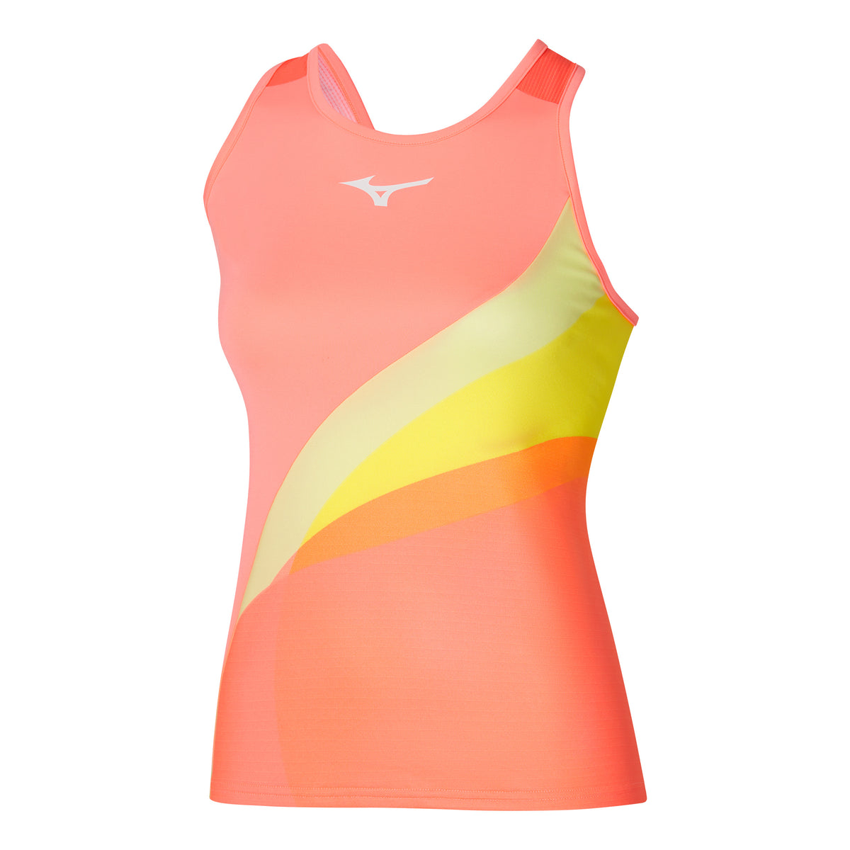 Mizuno Release Printed Tank top Women - orange,