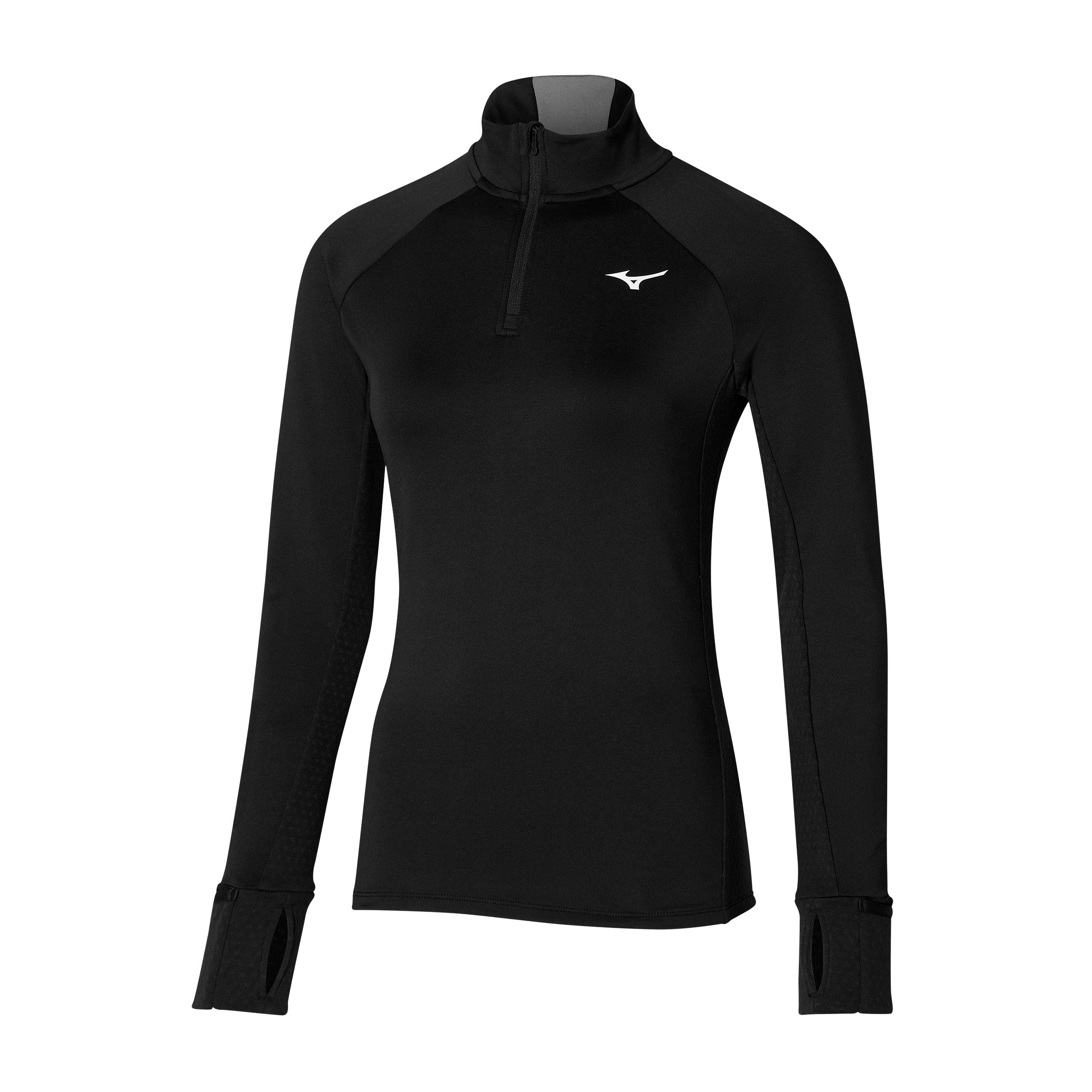 Mizuno Warmalite Half-Zip Running Top Women-Black,Black