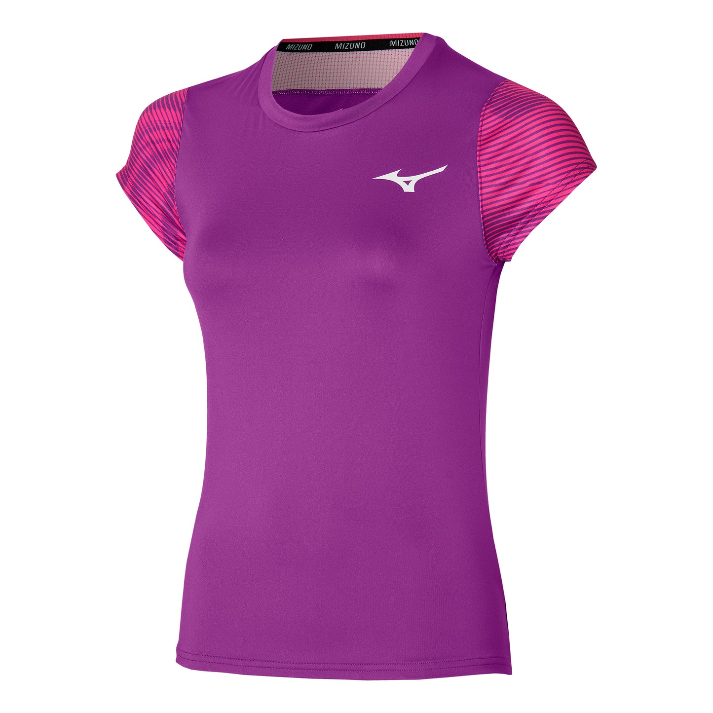 Mizuno Charge Printed T-Shirt Damen-Lila