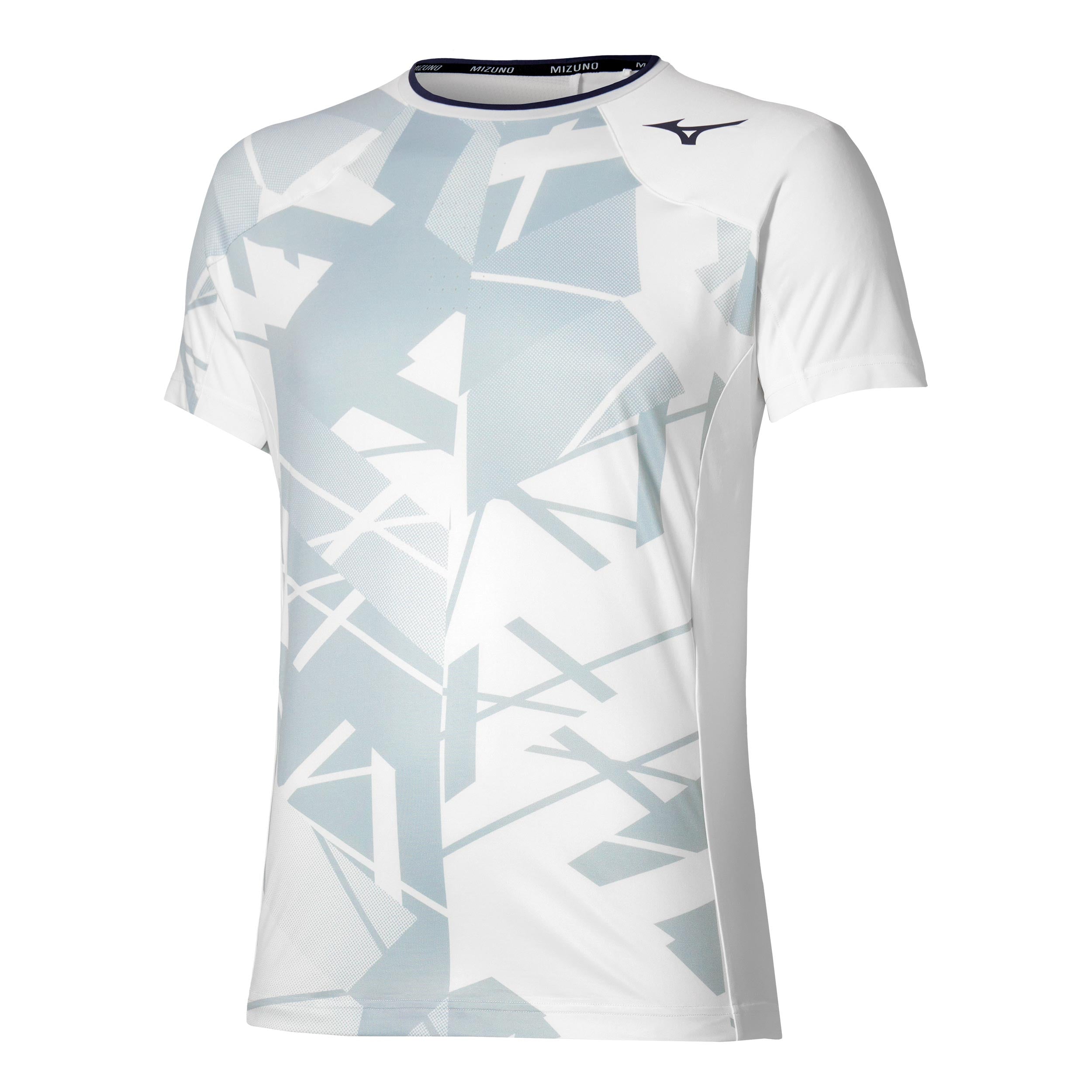 Mizuno Daybreakers Shadow Graphic T-Shirt Herren-Weiß,Grau