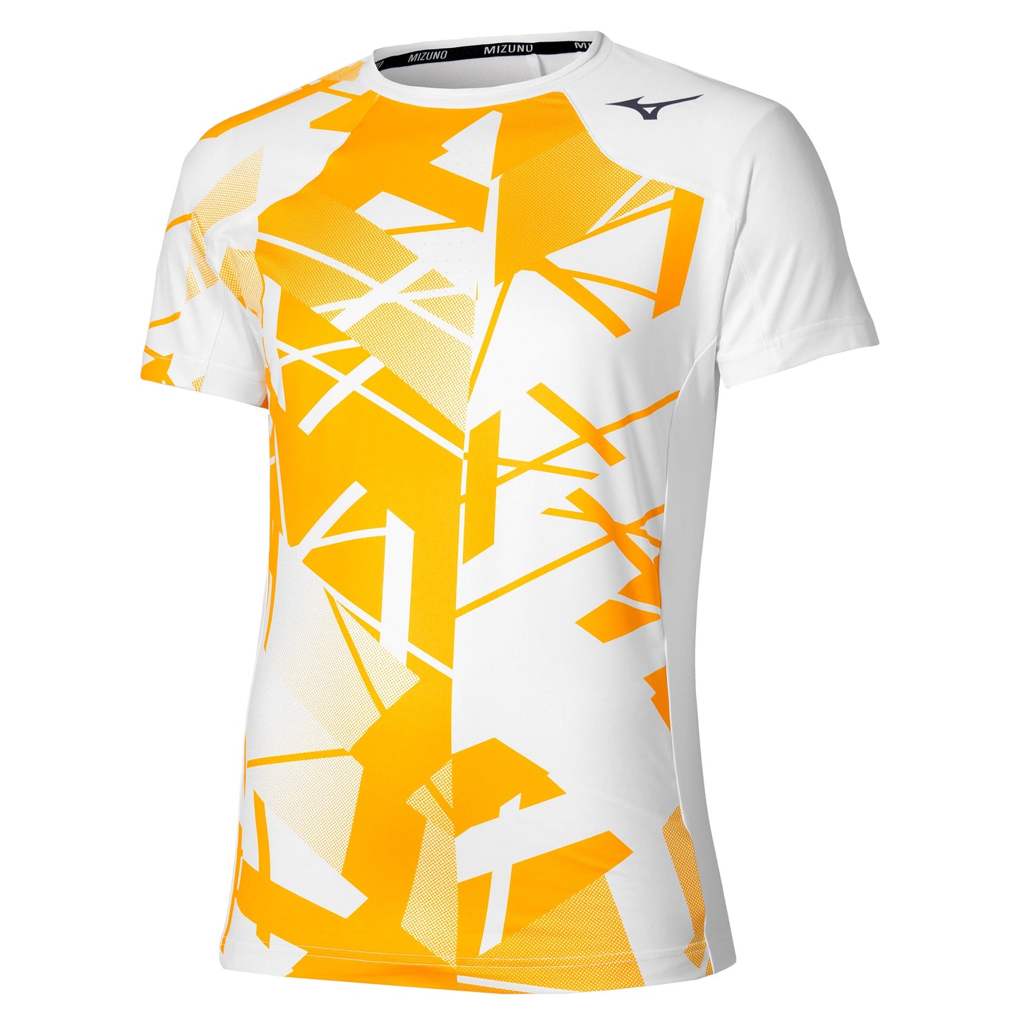 Mizuno Daybreakers Shadow Graphic T-Shirt Herren-Weiß,Zitronengelb