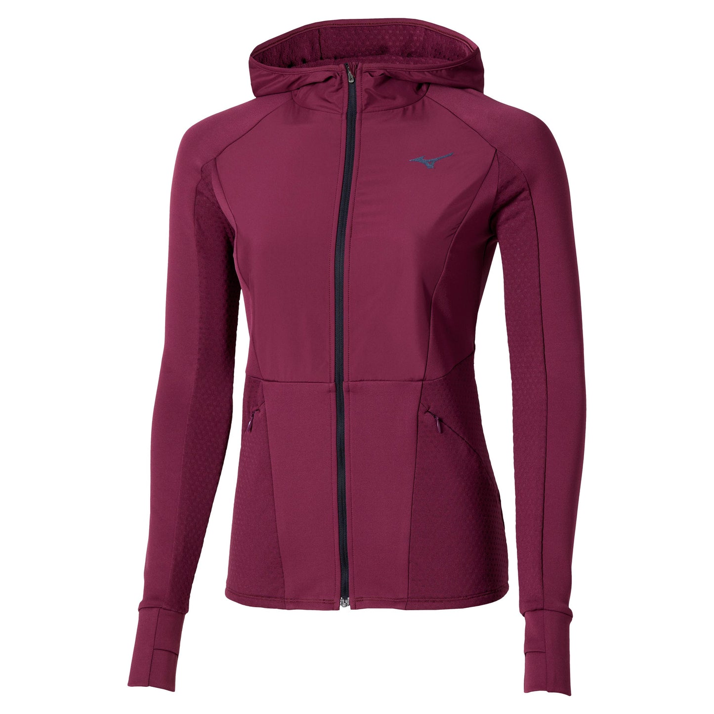 Mizuno Active Warmalite Hybrid Full Zip Running Shirt Women-Violet