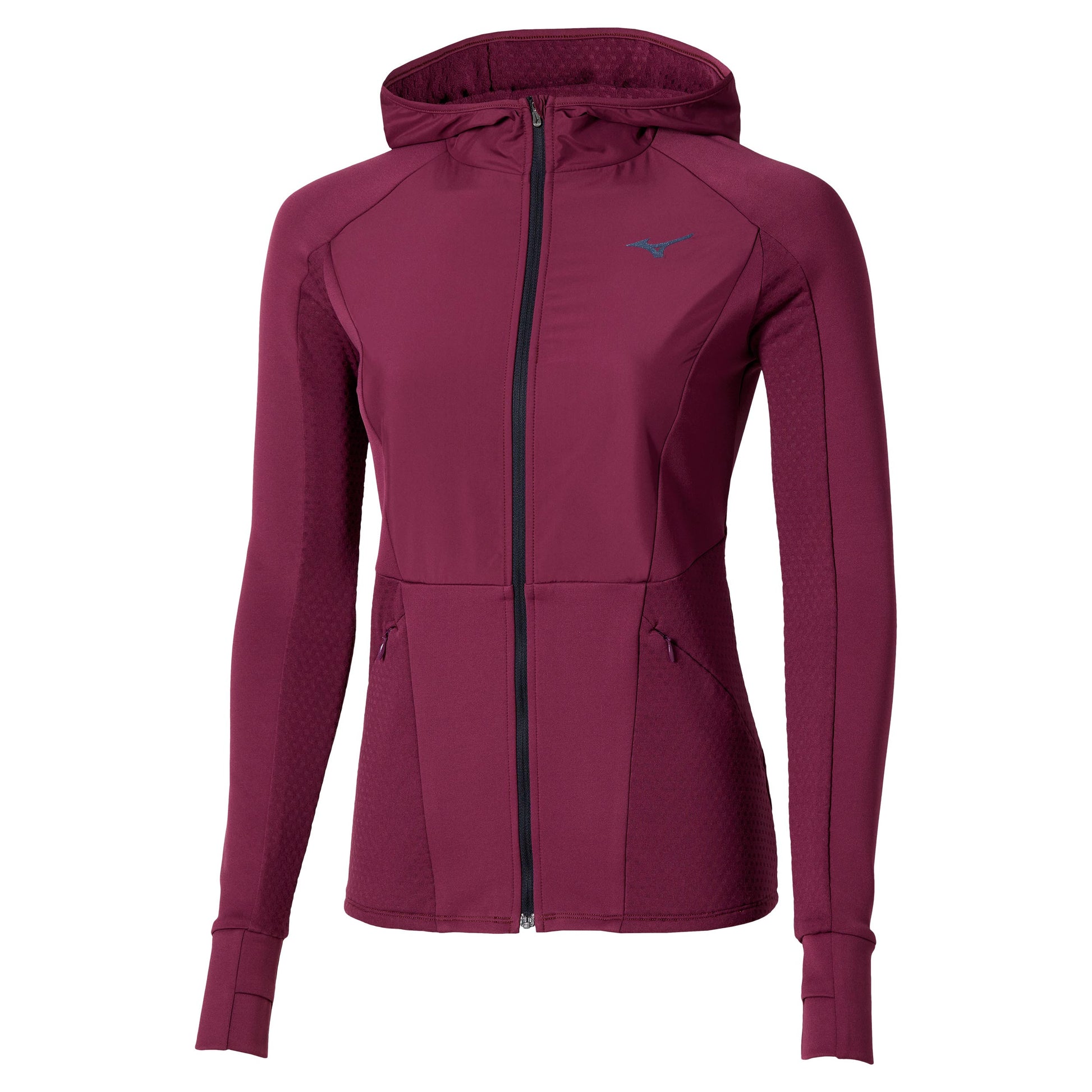 Mizuno Active Warmalite Hybrid Full Zip Running Shirt Women-Violet