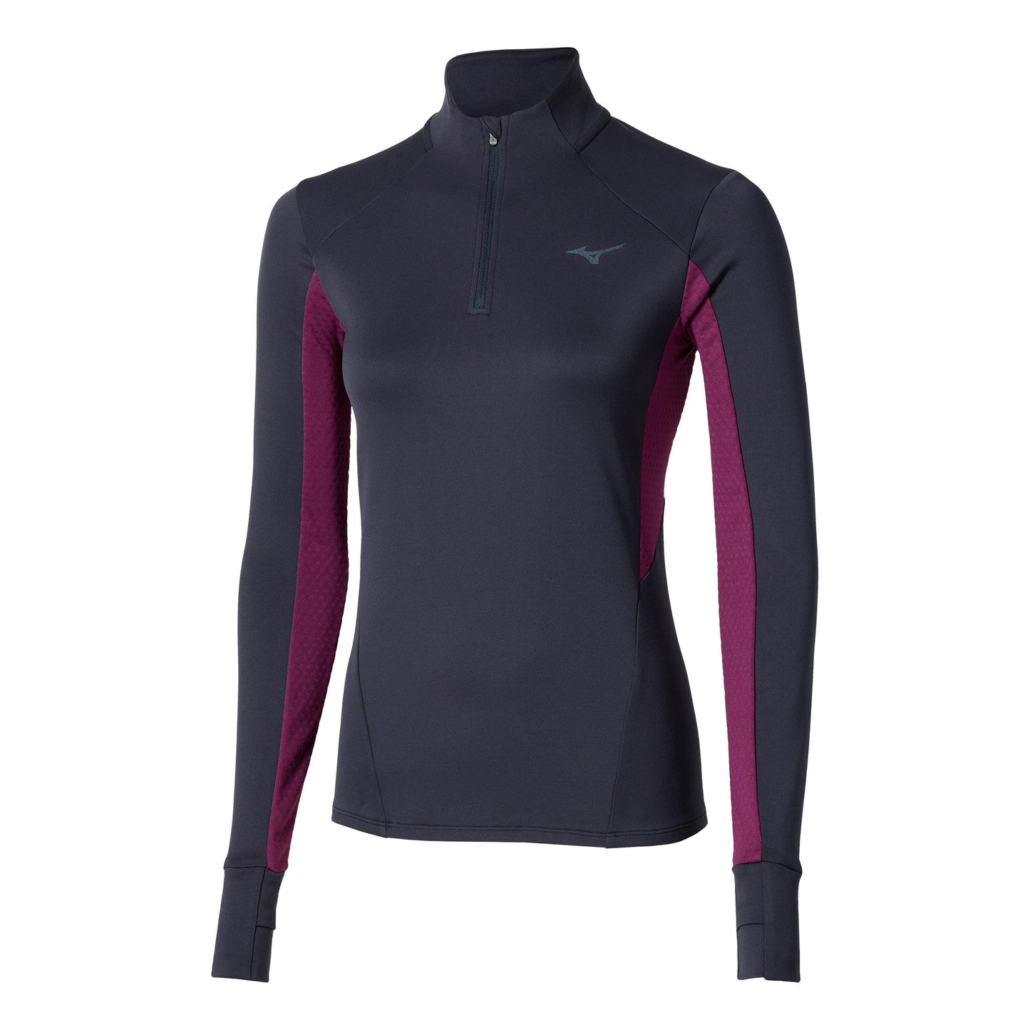Mizuno Active Warmalite Half Zip Running Shirt Women-Blue