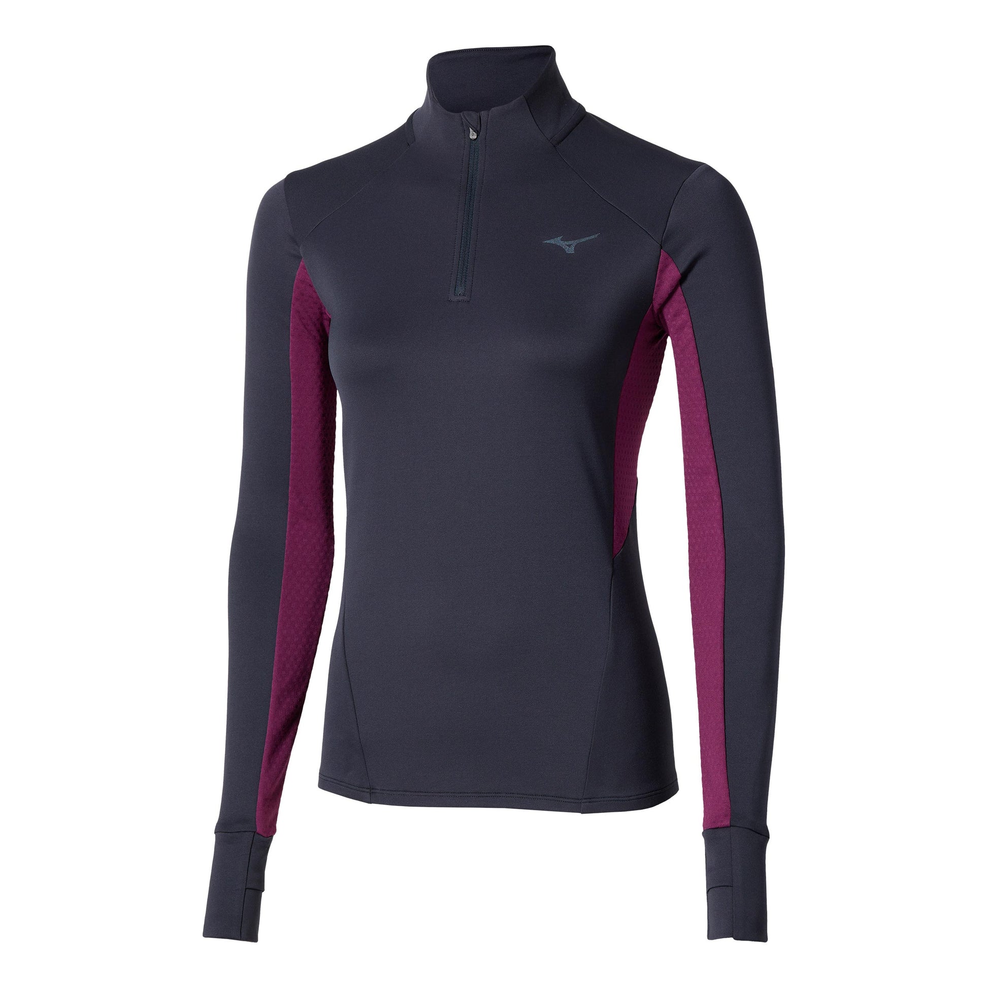 Mizuno Active Warmalite Half Zip Running Shirt Women-Blue