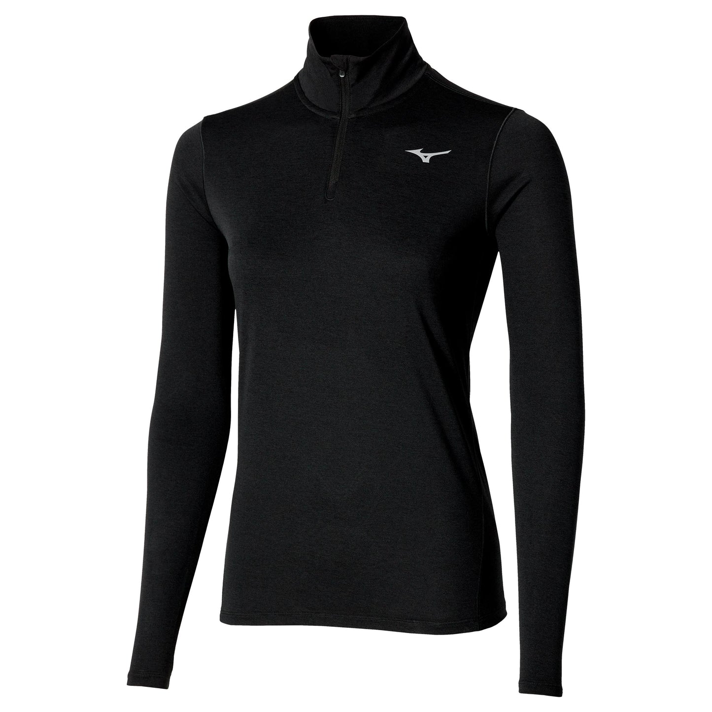 Mizuno Core Impulse Half Zip Laufshirt Damen-schwarz