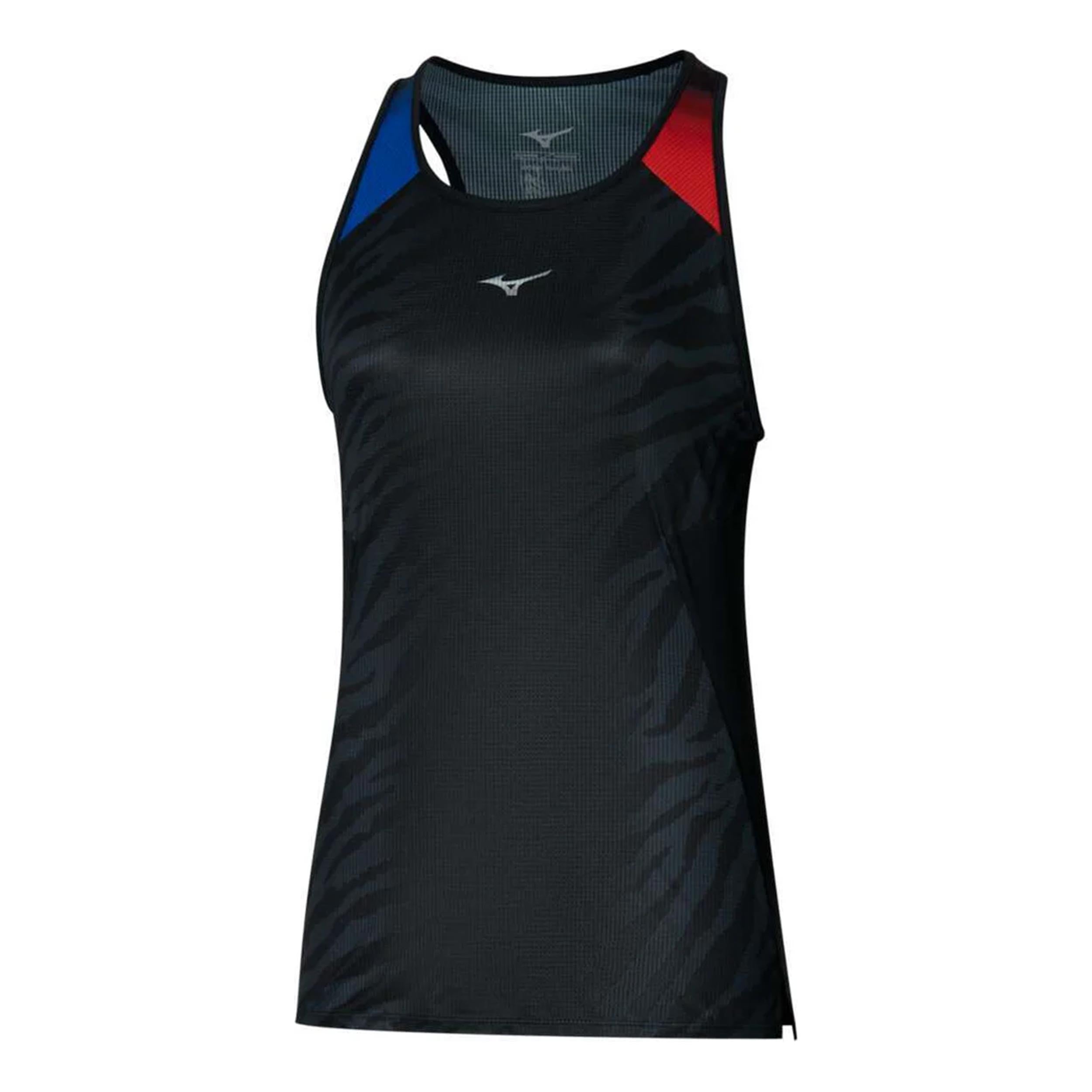 Mizuno DryAeroFlow Graphic Laufshirt Damen-Schwarz