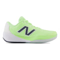 996 Sandplatzschuh Damen - neongelb, weiß