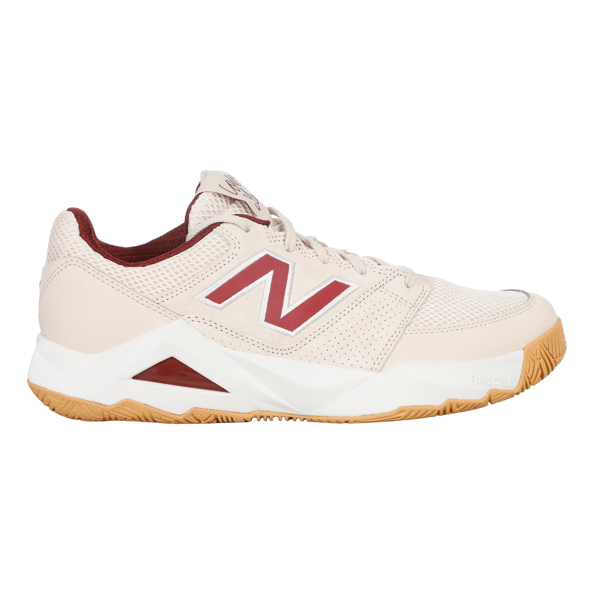 New Balance Coco Del Ray Allcourtschuh Herren-Weiß,Dunkelrot