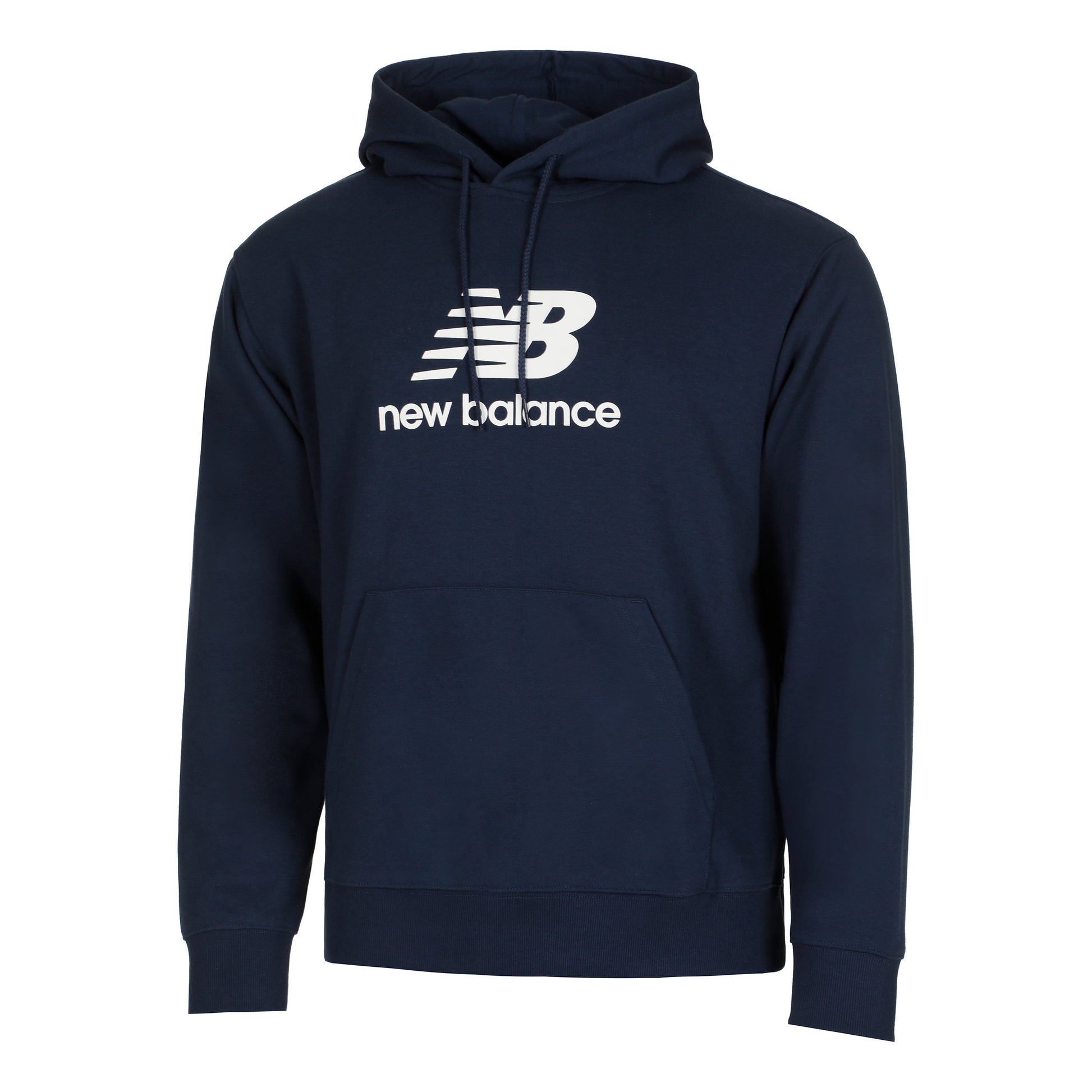 New Balance French Terry Logo Hoody Herren - dunkelblau,
