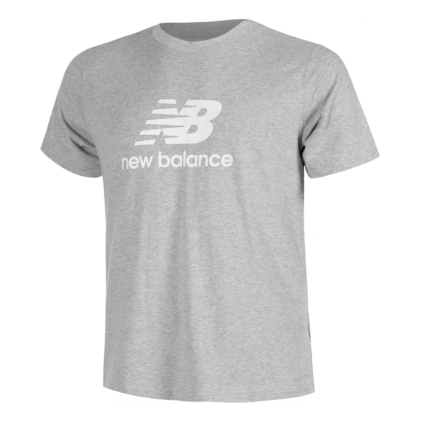 New Balance Stacked Logo Tee T-Shirt Men-Grey