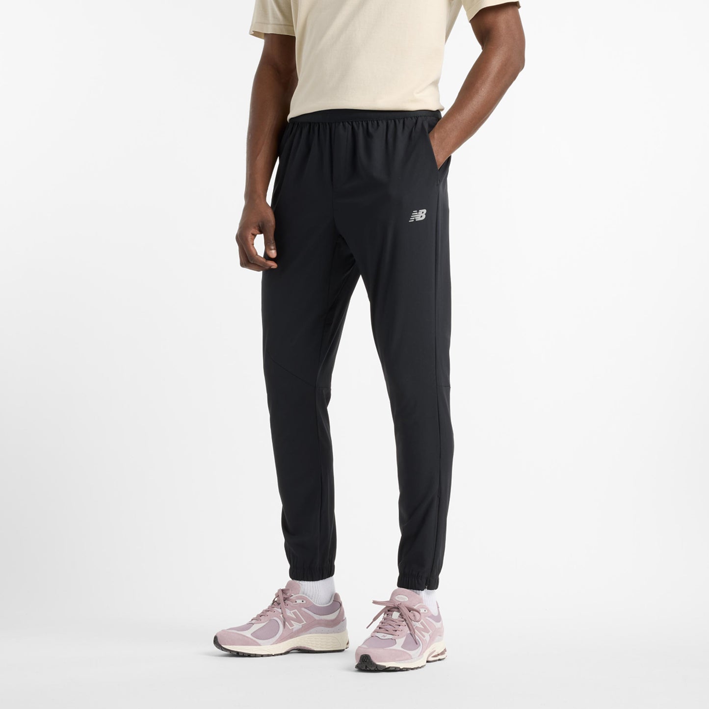 New Balance AC Trainingshose Herren-Schwarz
