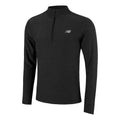 Space Dye 1/4 Zip Long sleeve Men - black