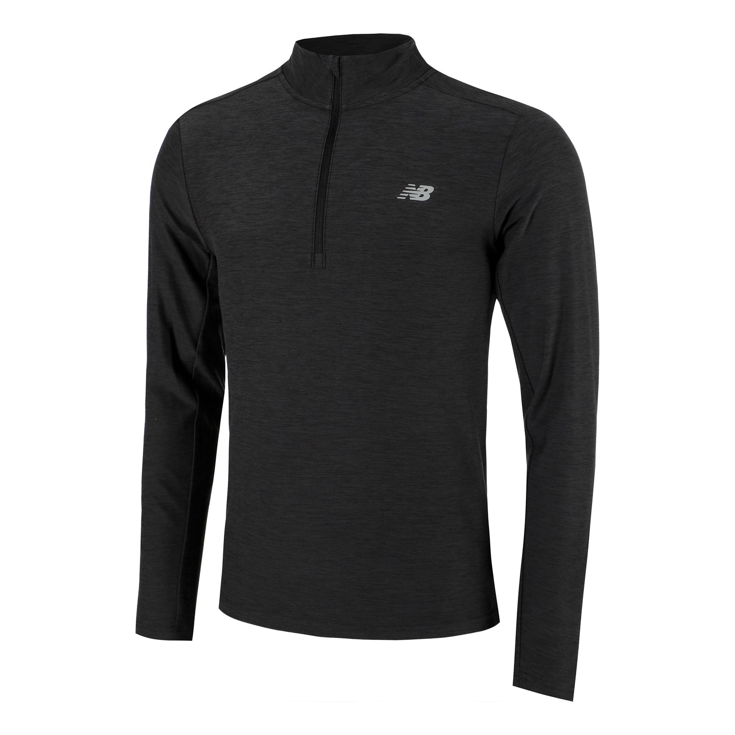 New Balance Space Dye 1/4 Zip Long sleeve Men - black