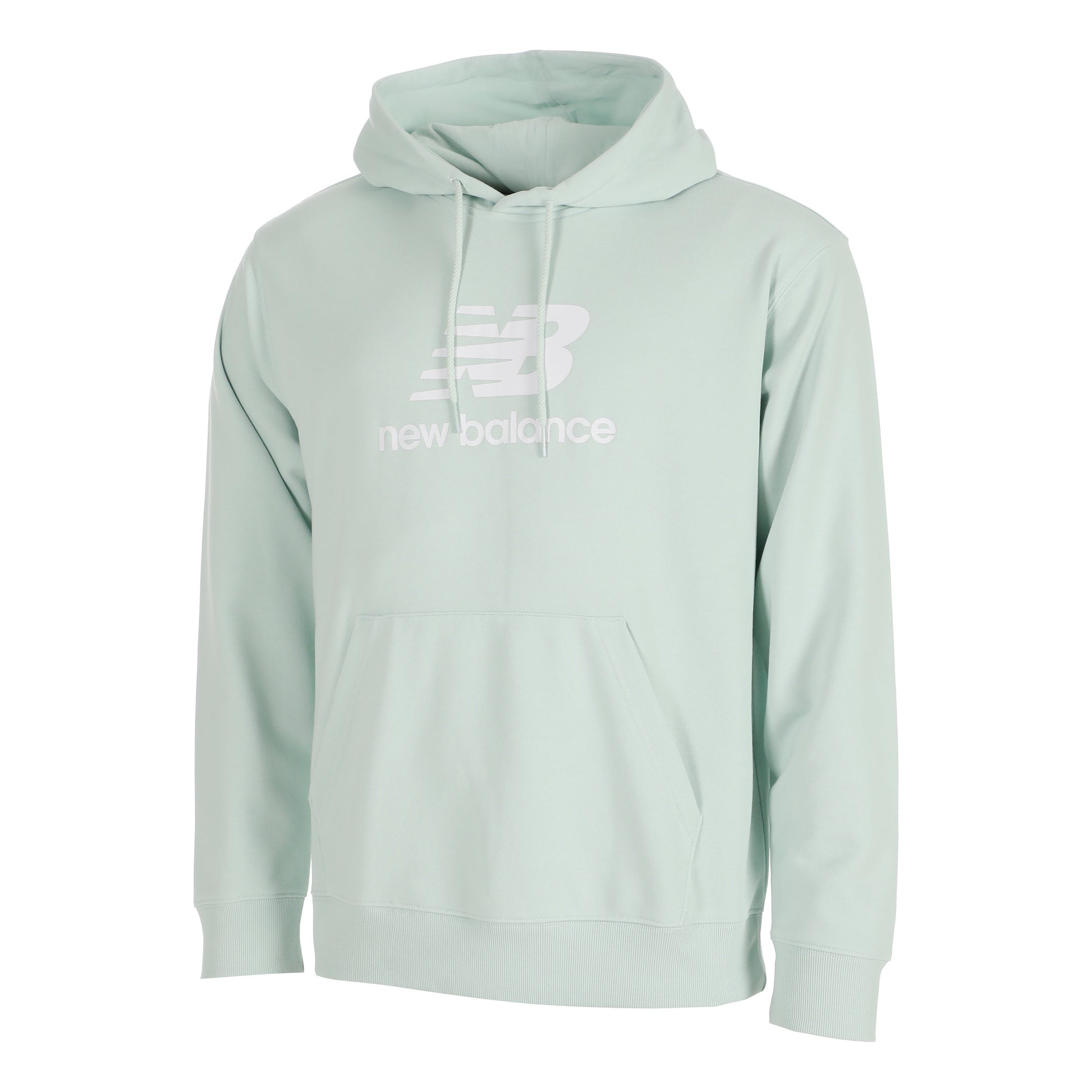 New Balance French Terry Logo Hoodie Hoody Men-Sage