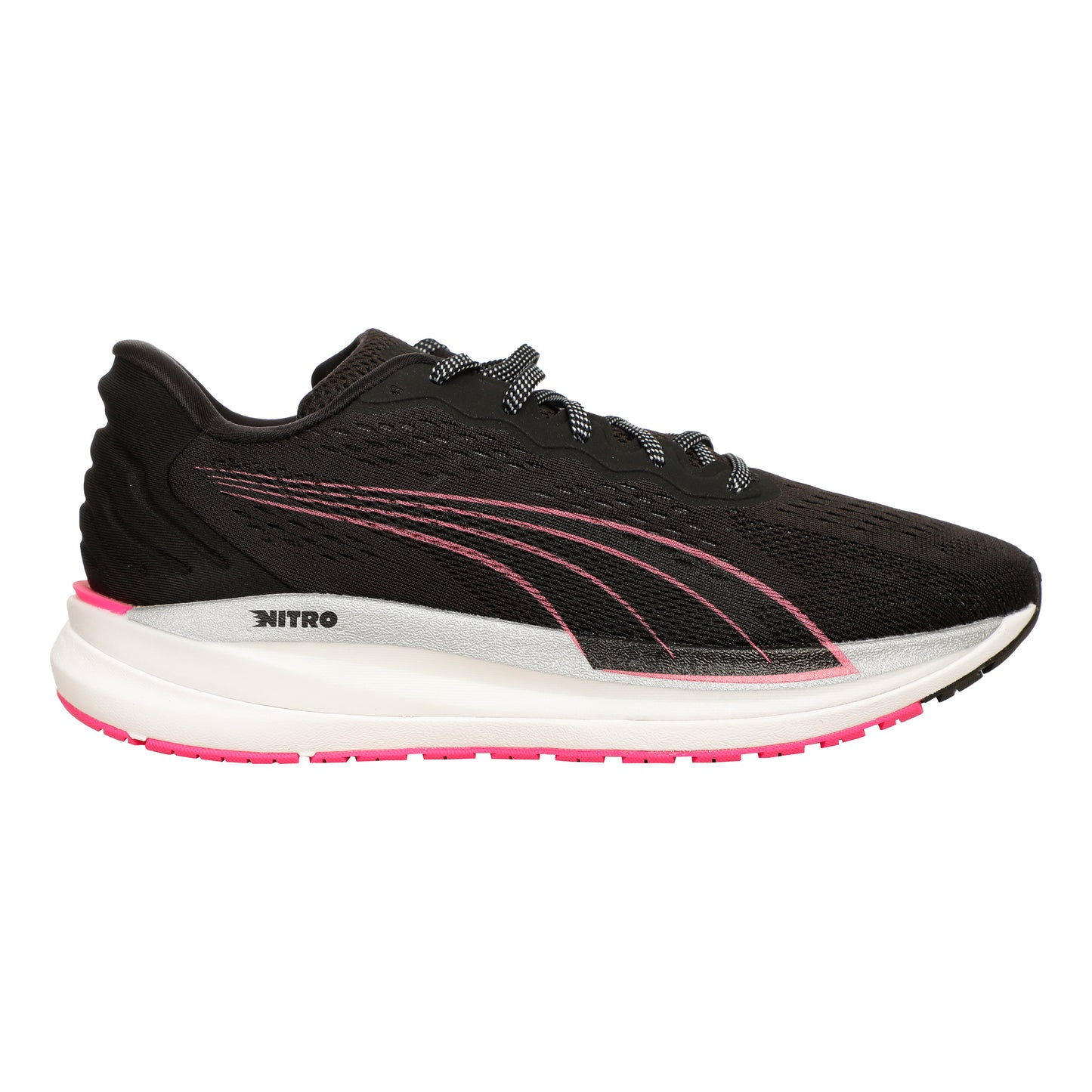 Puma Magnify Nitro Surge Neutralschuh Damen-Schwarz,Grau