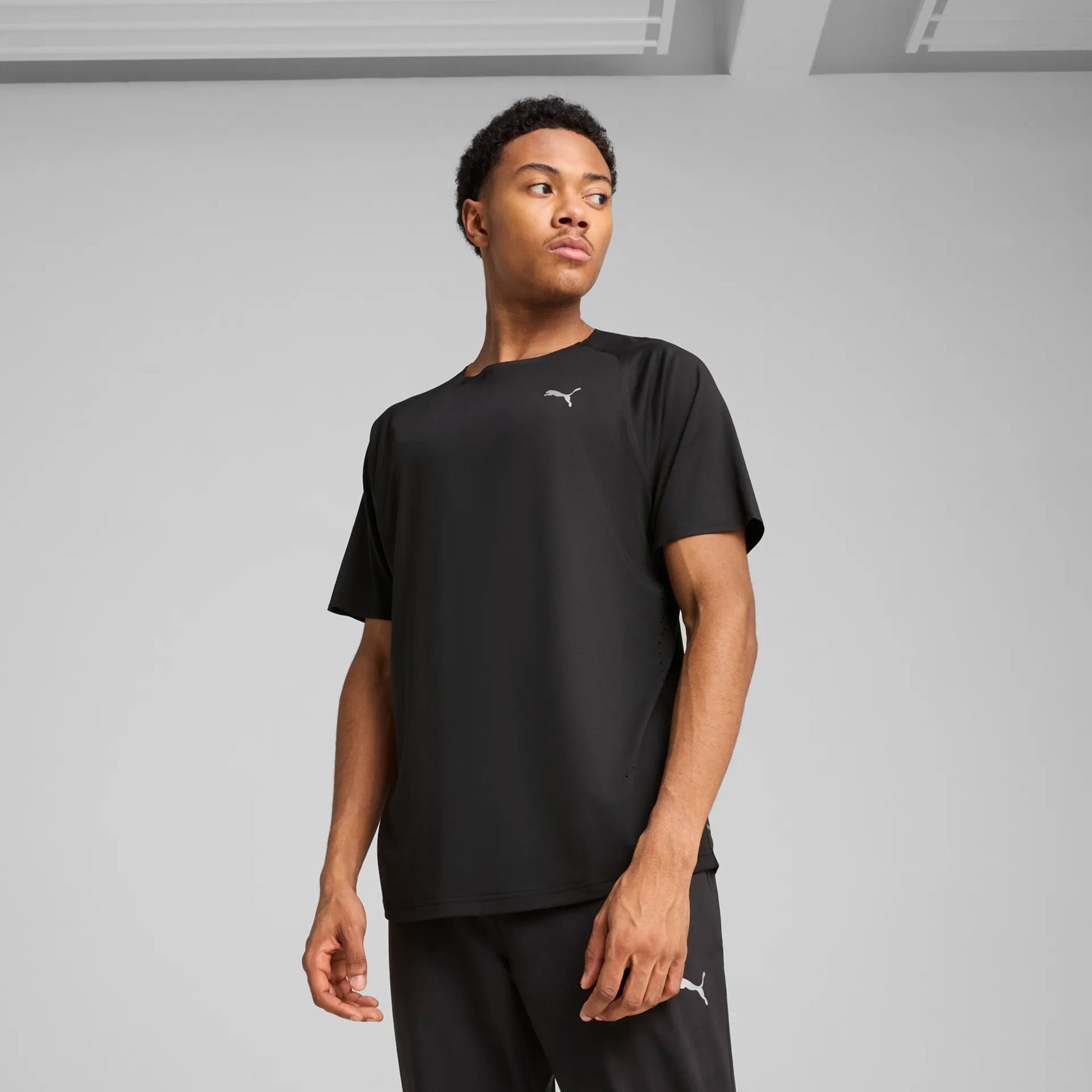 Puma Cloudspun Laufshirt Herren-Schwarz