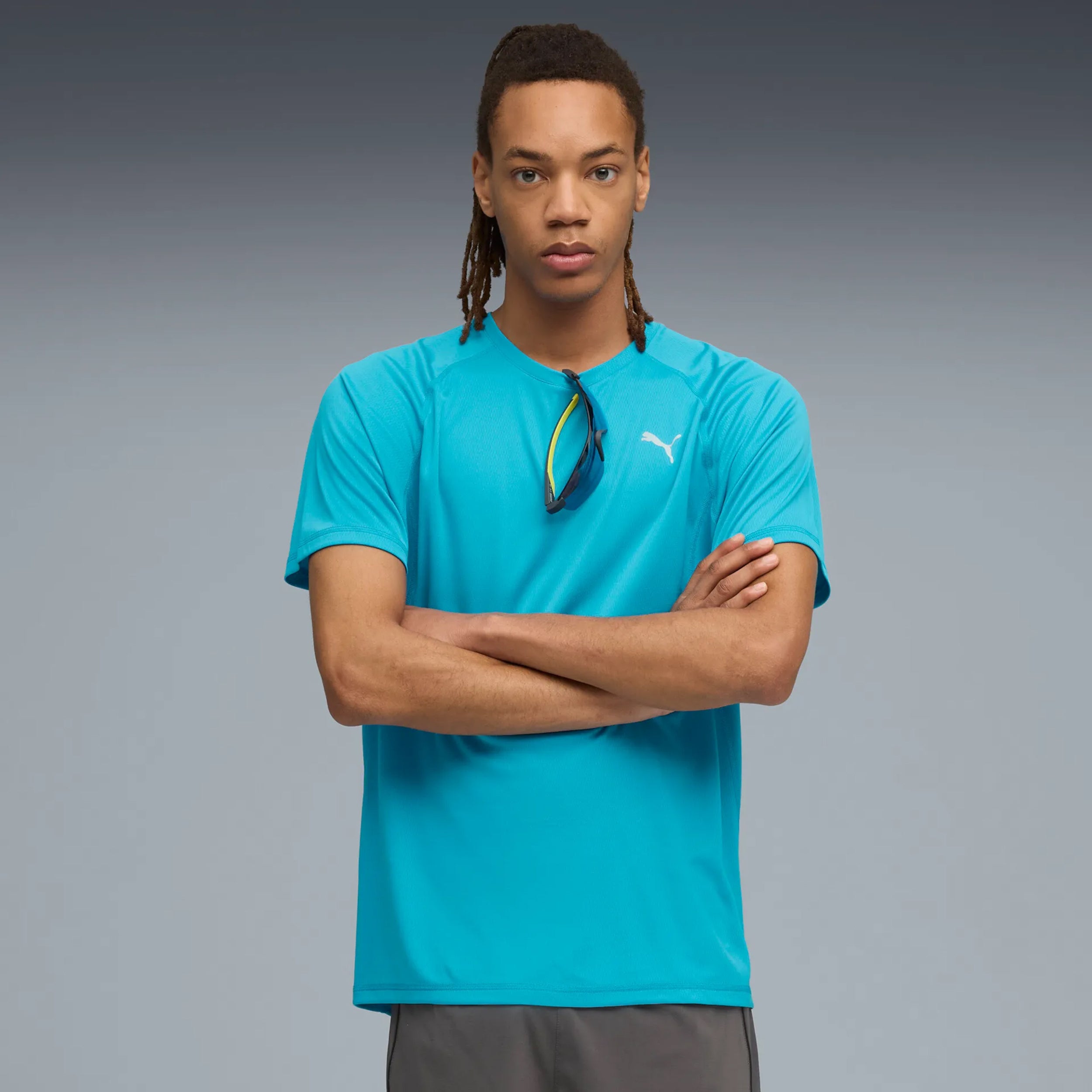 Puma Velocity Laufshirt Herren-blau